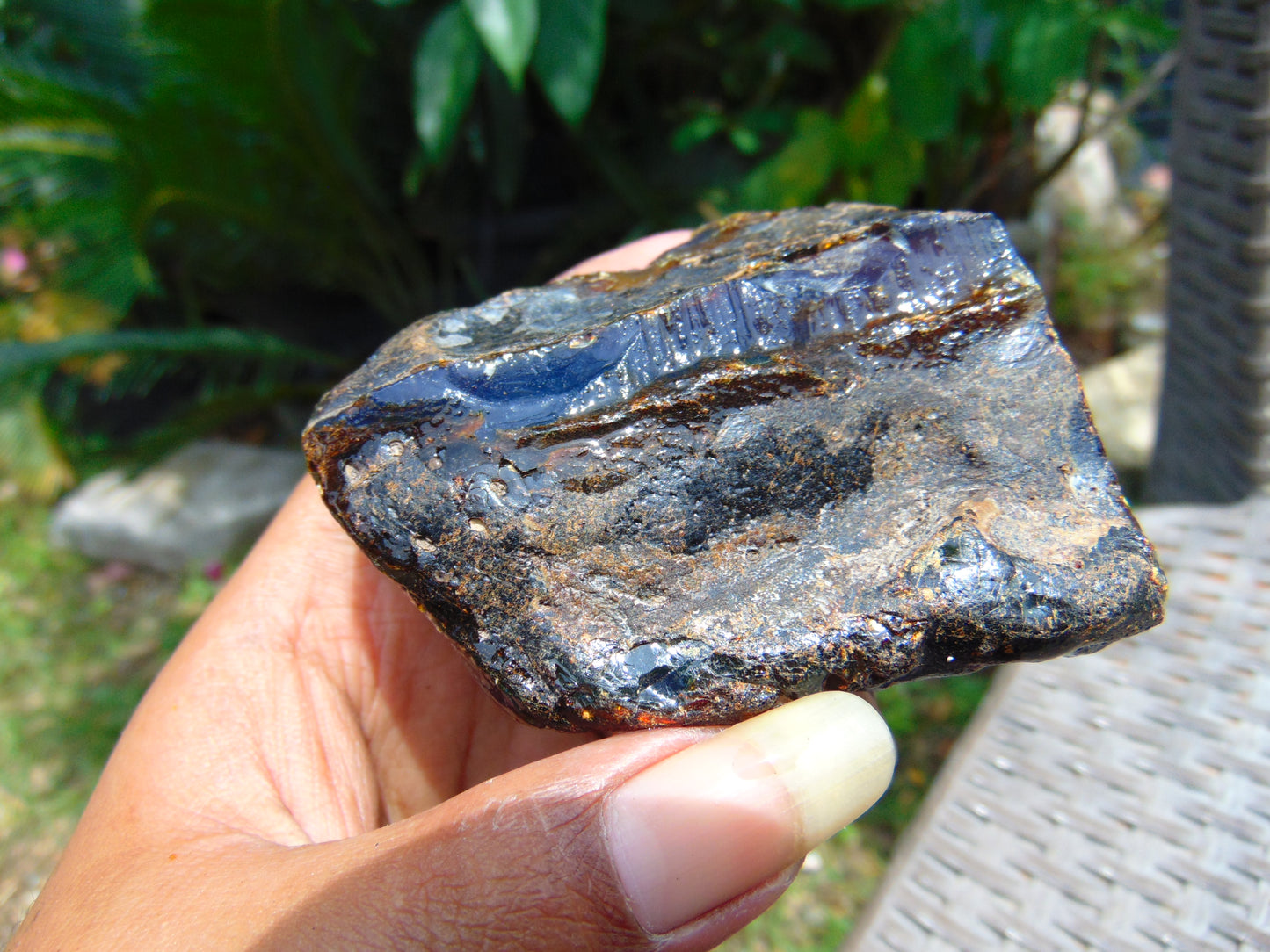 71 gram Rough Raw Indonesian Blue Amber for Healing AGRB130