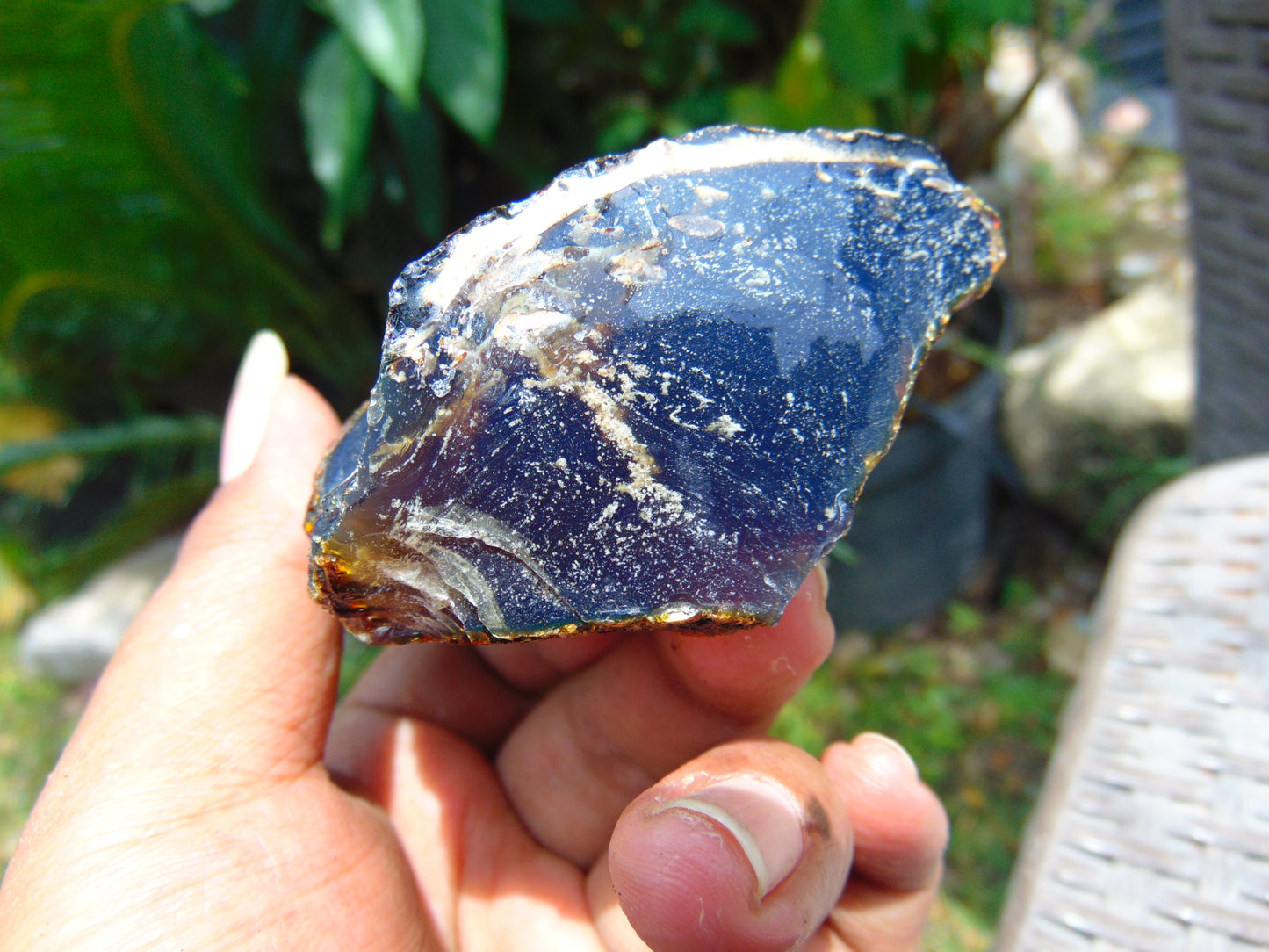 71 gram Rough Raw Indonesian Blue Amber for Healing AGRB130