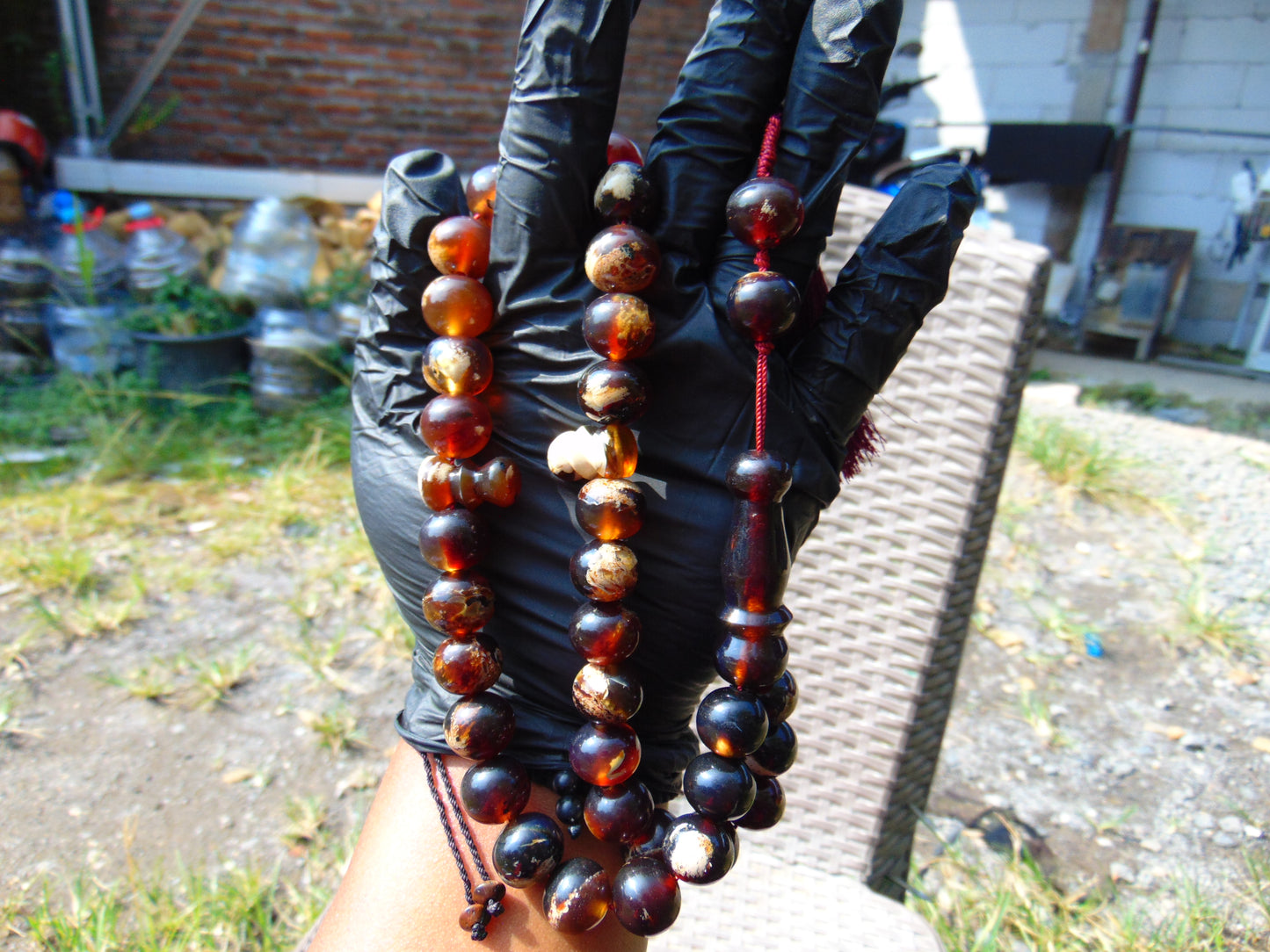 65 gr Tasbih Mesbah Rosary 36 Beads 14 mm Indonesian Cherry Red Amber for Healing TB14i28