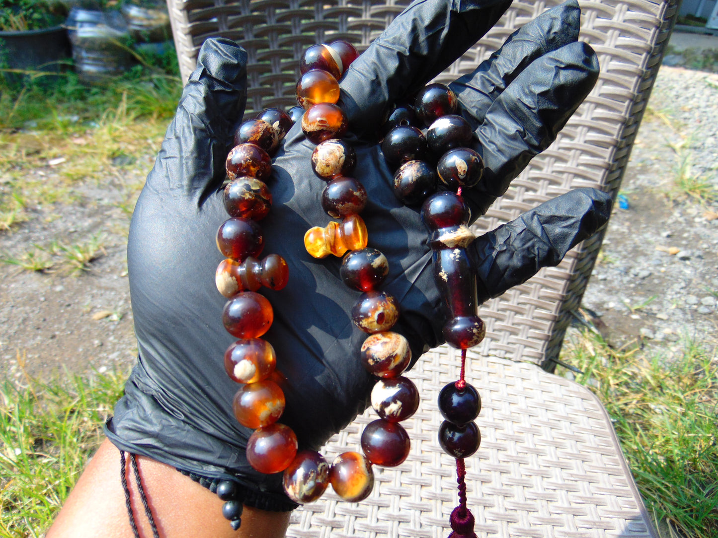 65 gr Tasbih Mesbah Rosary 36 Beads 14 mm Indonesian Cherry Red Amber for Healing TB14i28