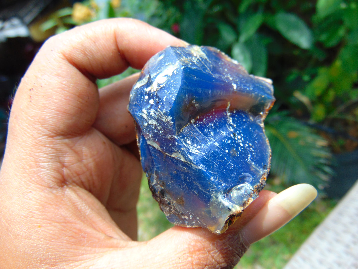 39 gram Rough Raw Indonesian Blue Amber for Healing AGRB122