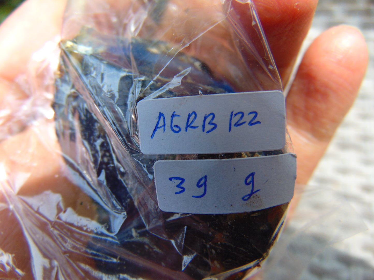 39 gram Rough Raw Indonesian Blue Amber for Healing AGRB122