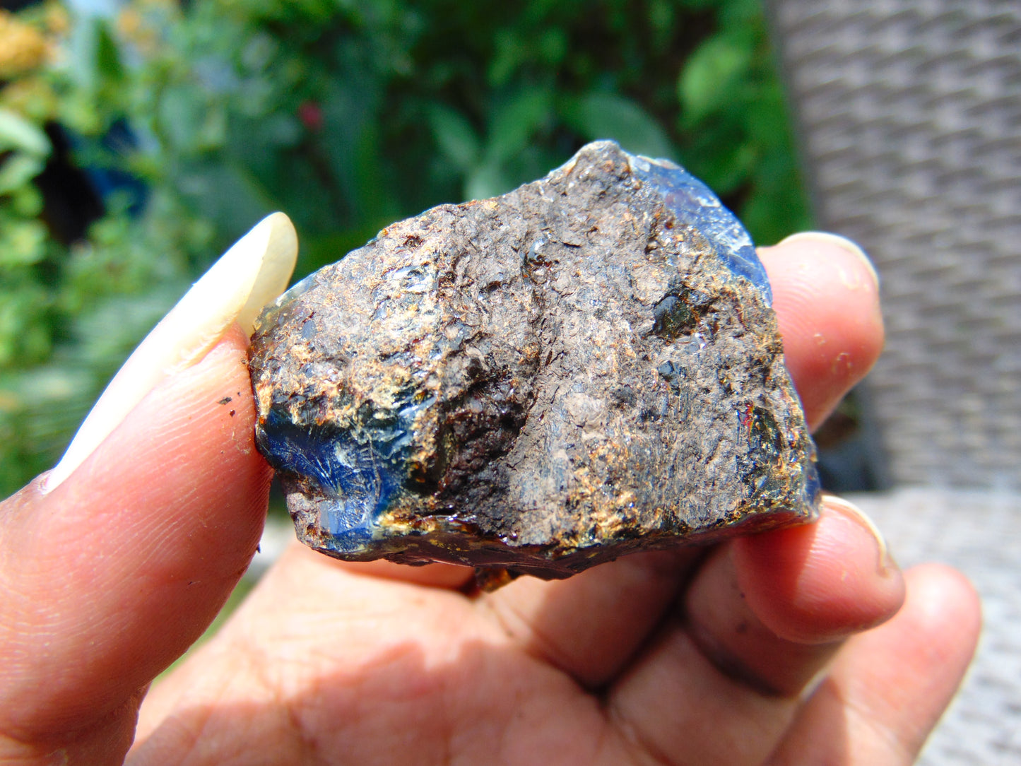 17 gram Rough Raw Indonesian Blue Amber for Healing AGRB117