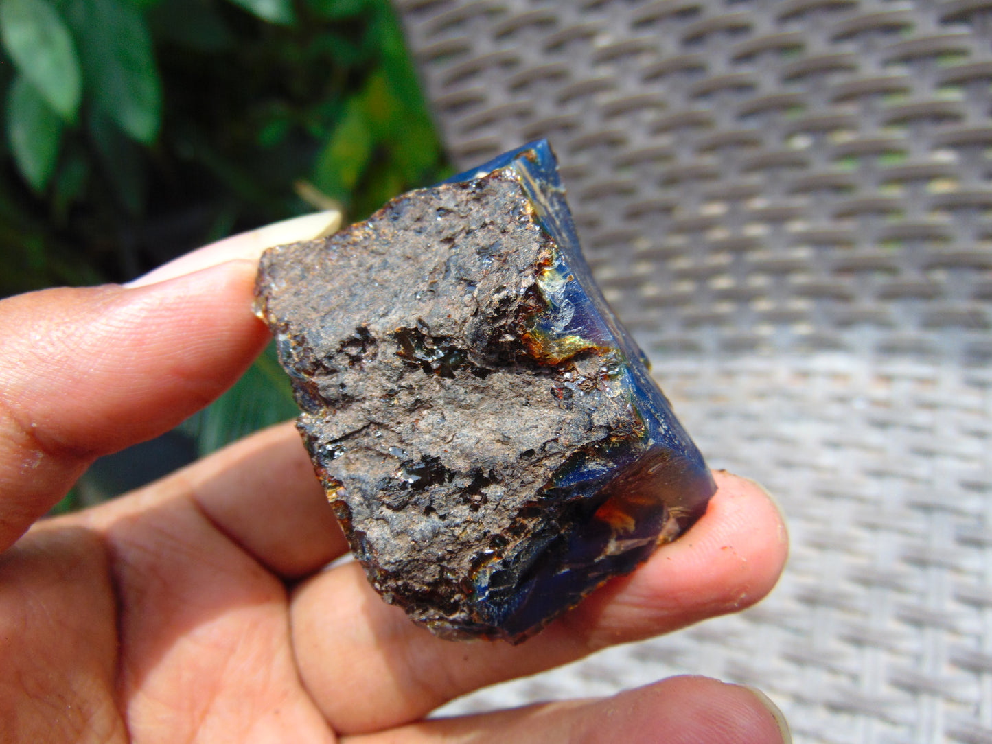 16 gram Rough Raw Indonesian Blue Amber for Healing AGRB116