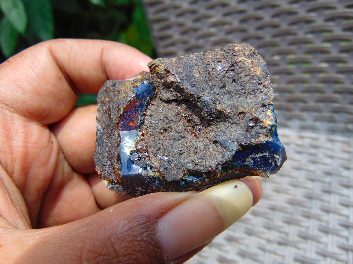 16 gram Rough Raw Indonesian Blue Amber for Healing AGRB116
