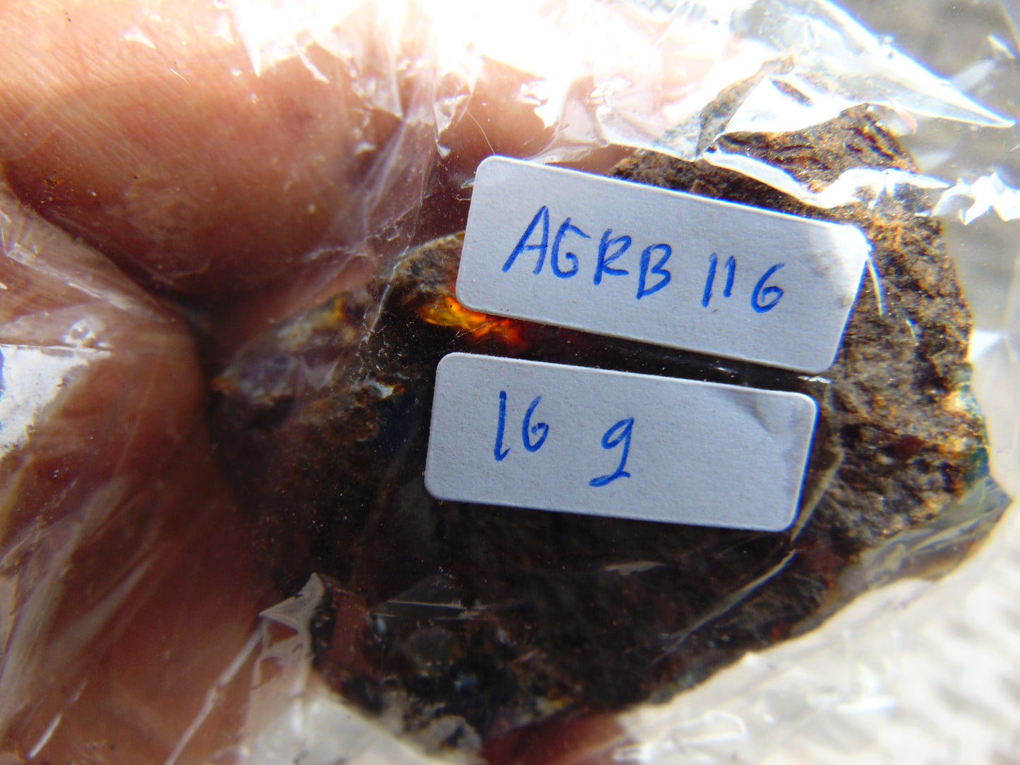 16 gram Rough Raw Indonesian Blue Amber for Healing AGRB116
