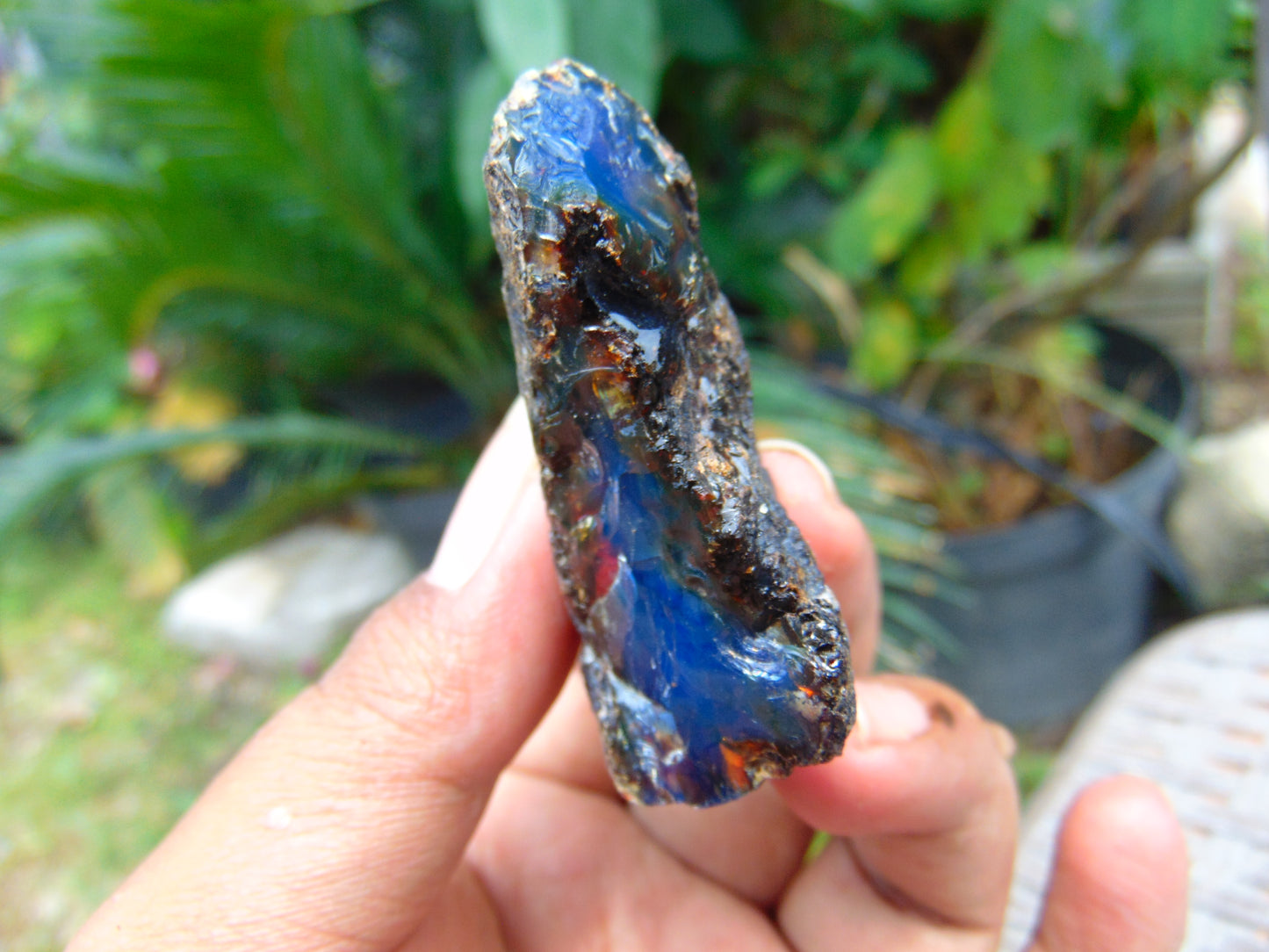 15 gram Rough Raw Indonesian Blue Amber for Healing AGRB111