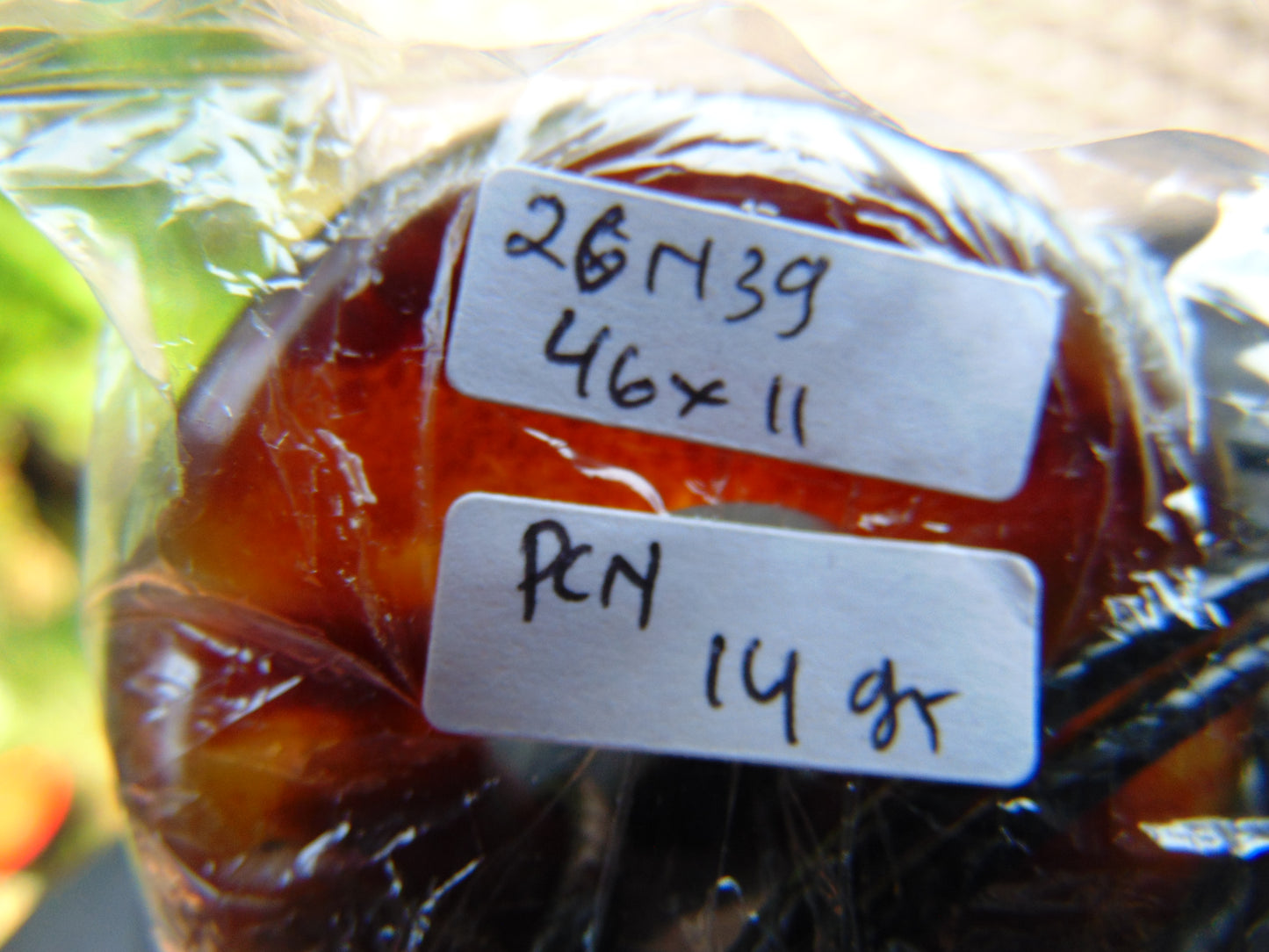 14 gr Donut Pendant Indonesian Blue Amber for Healing 26N39