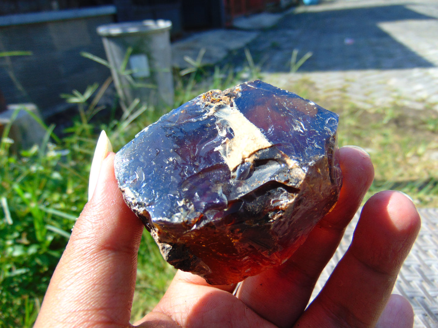 74 gram Rough Raw Indonesian Blue Amber for Healing RBAR91