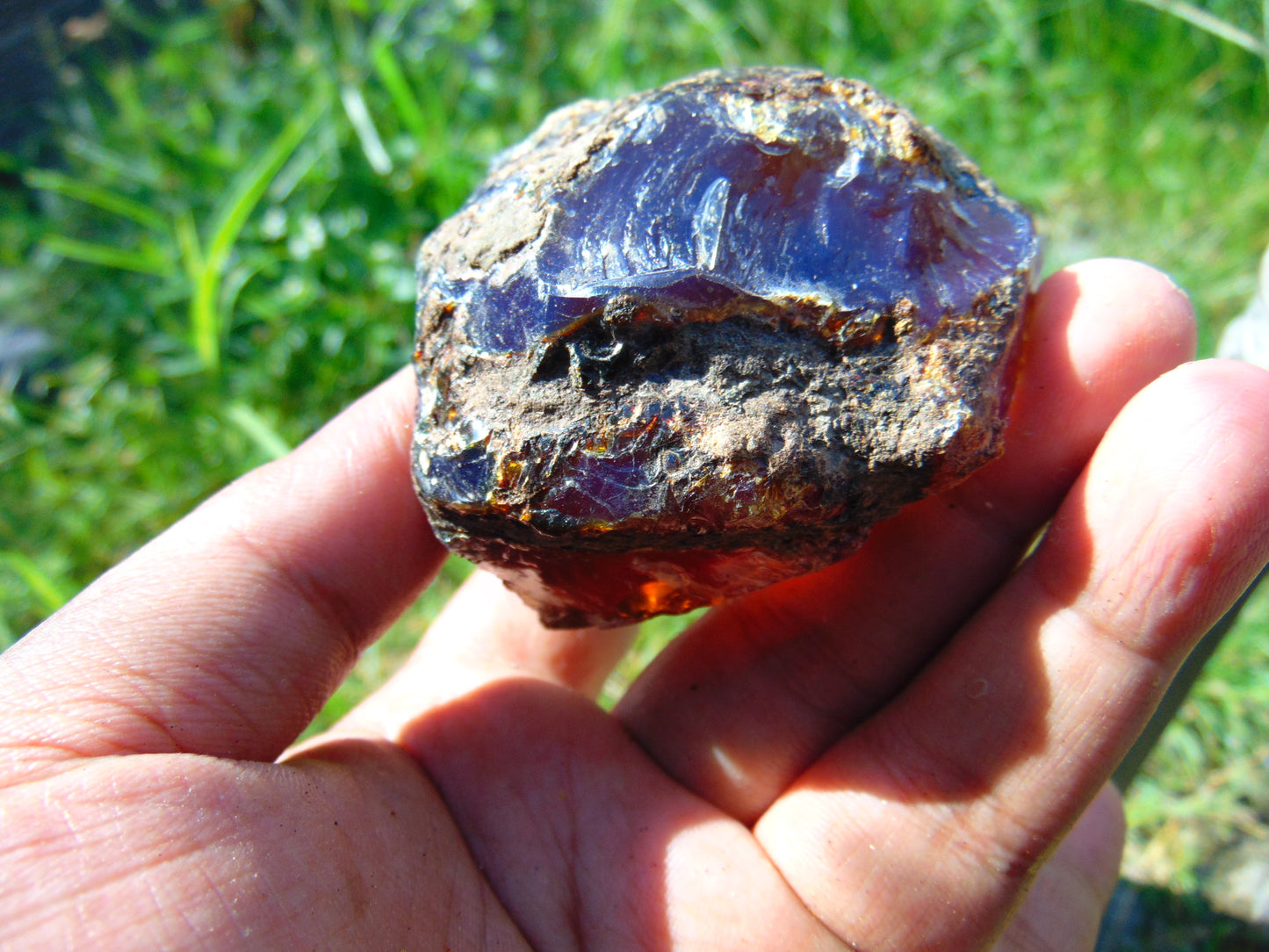 74 gram Rough Raw Indonesian Blue Amber for Healing RBAR91