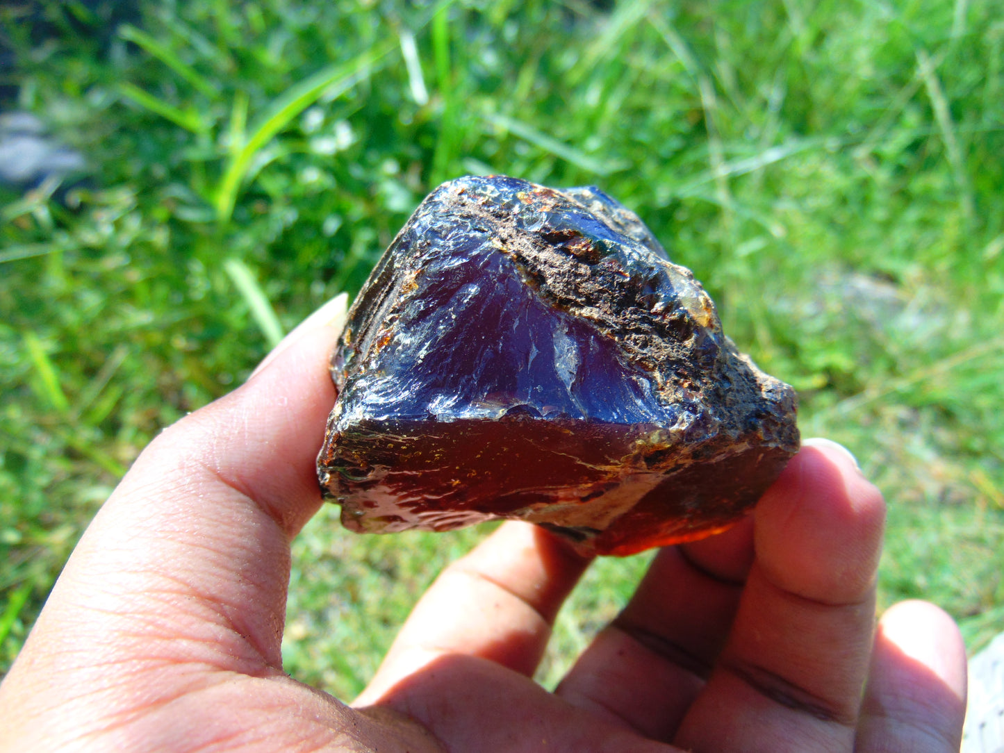 74 gram Rough Raw Indonesian Blue Amber for Healing RBAR91