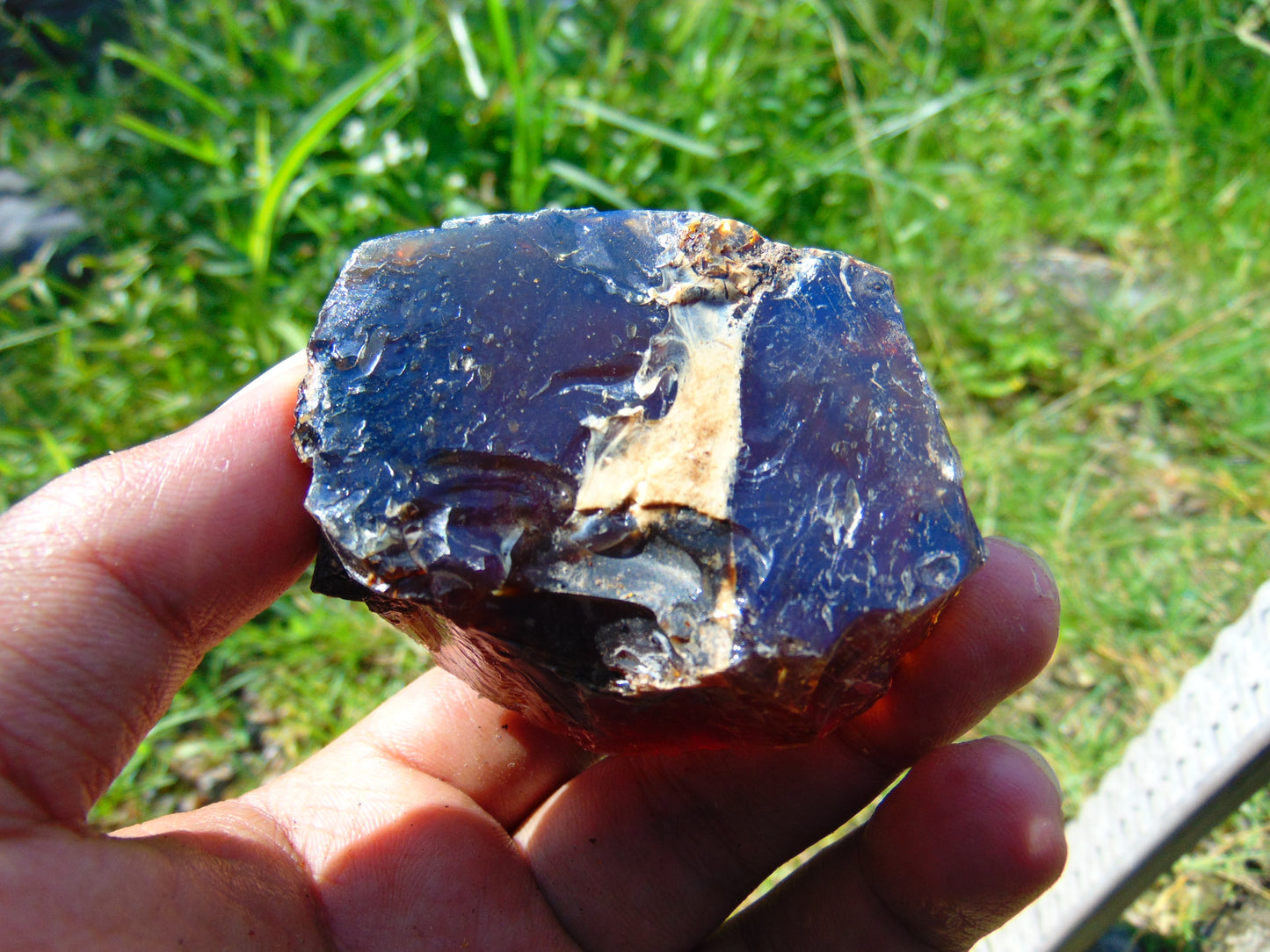 74 gram Rough Raw Indonesian Blue Amber for Healing RBAR91