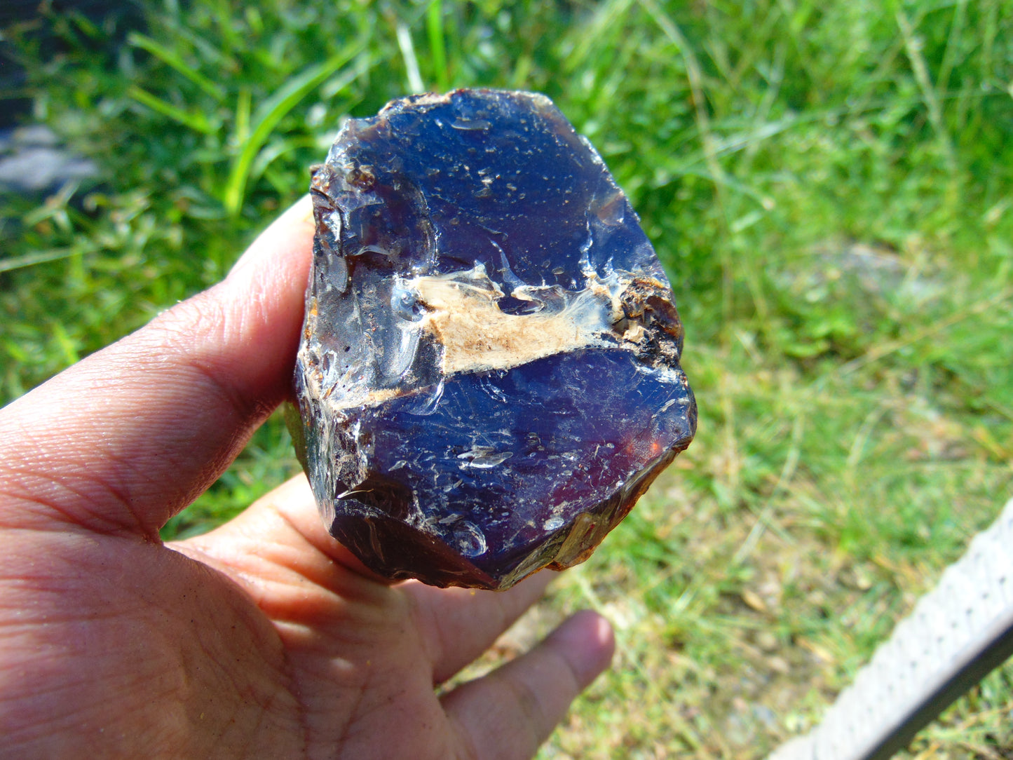 74 gram Rough Raw Indonesian Blue Amber for Healing RBAR91