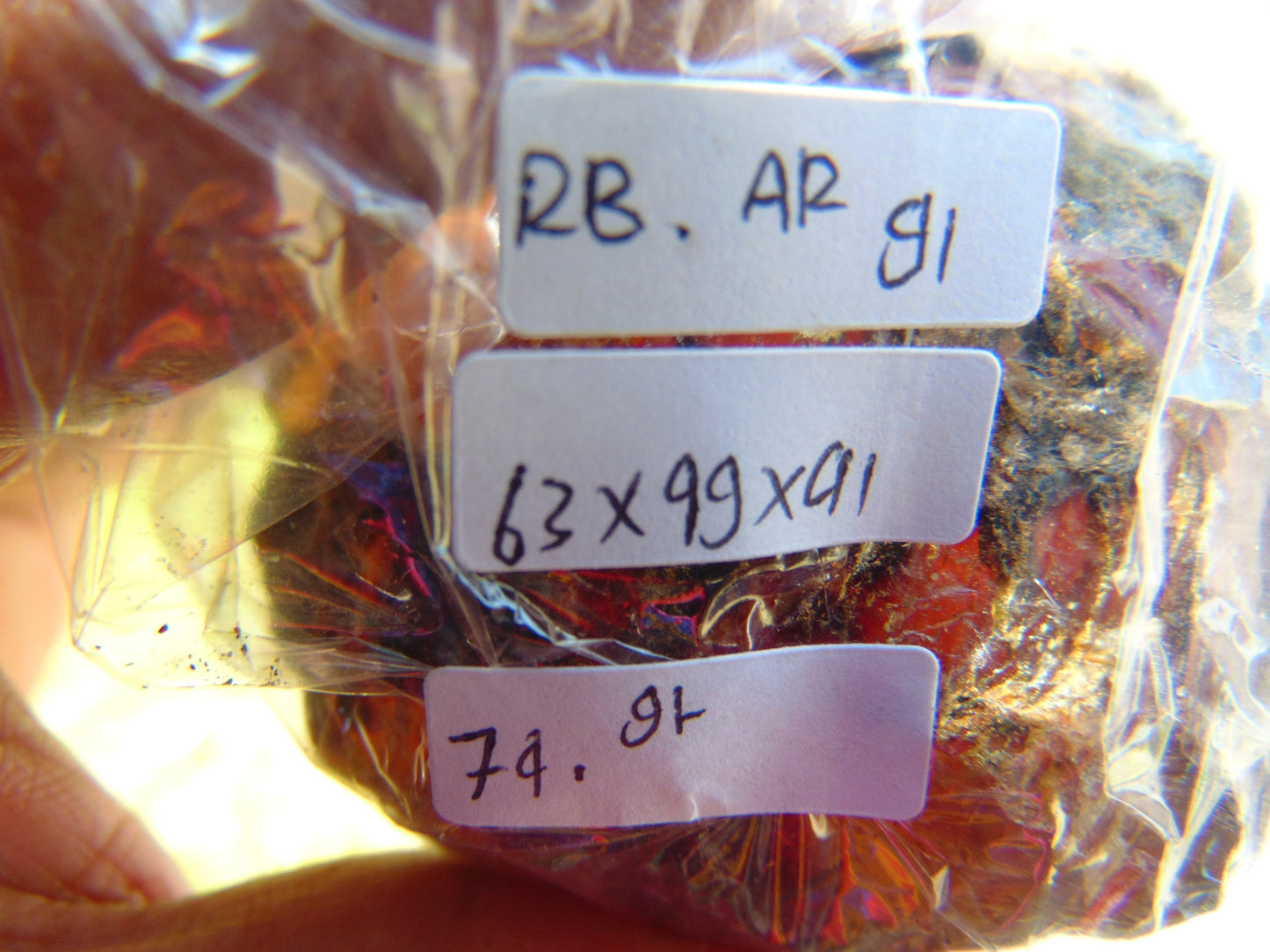 74 gram Rough Raw Indonesian Blue Amber for Healing RBAR91