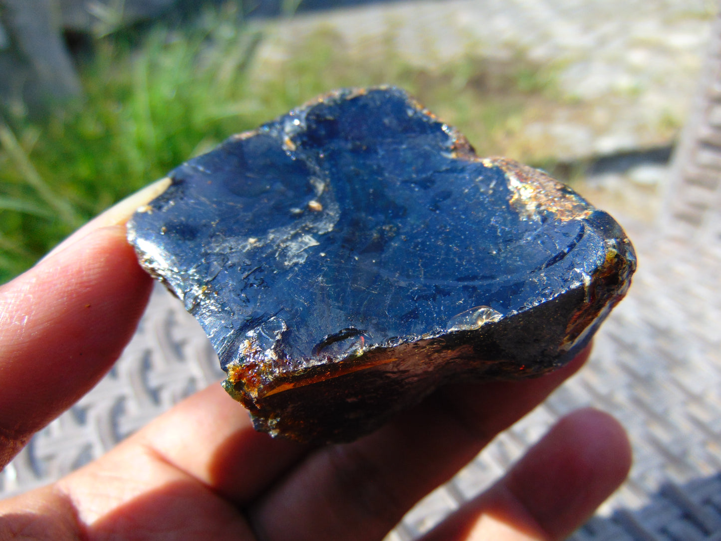 59 gram Rough Raw Indonesian Blue Amber for Healing AGRB105