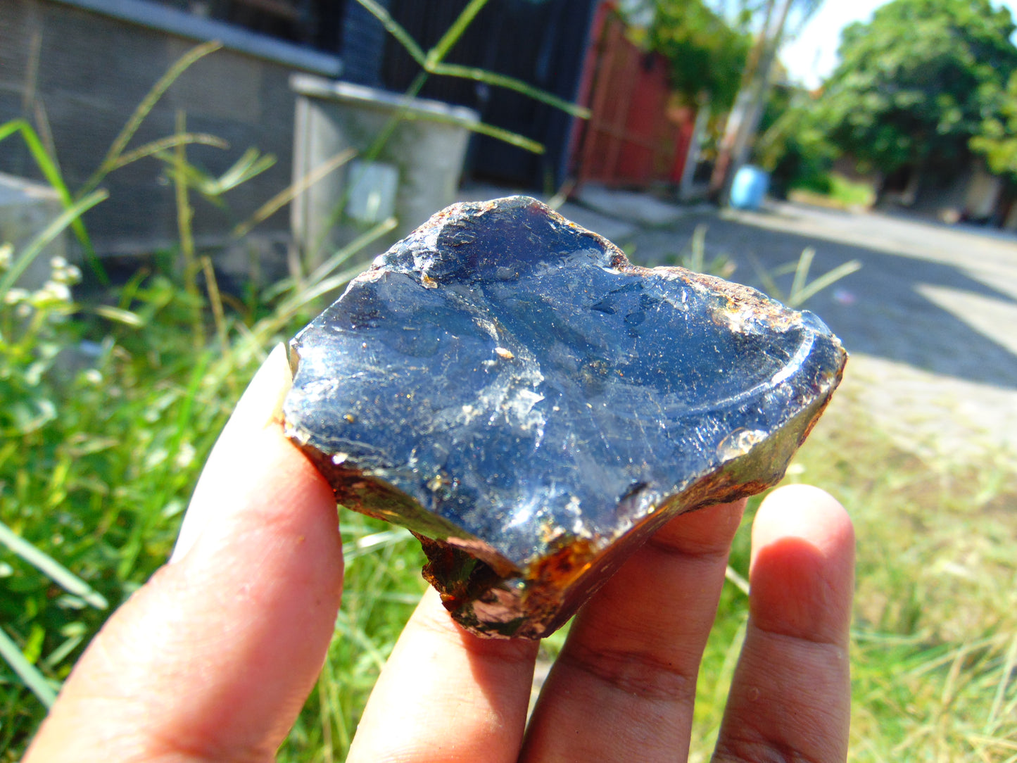 59 gram Rough Raw Indonesian Blue Amber for Healing AGRB105