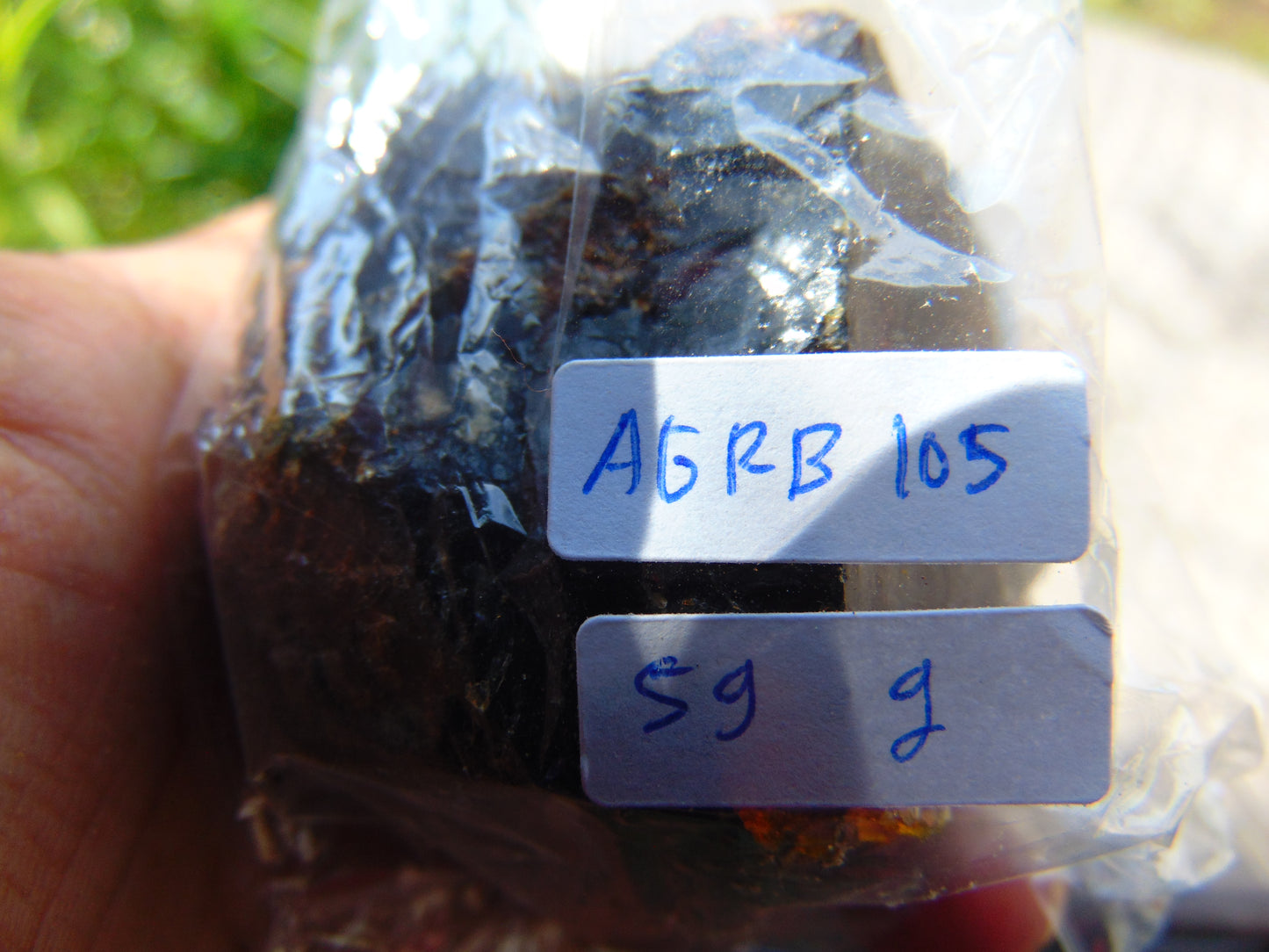 59 gram Rough Raw Indonesian Blue Amber for Healing AGRB105
