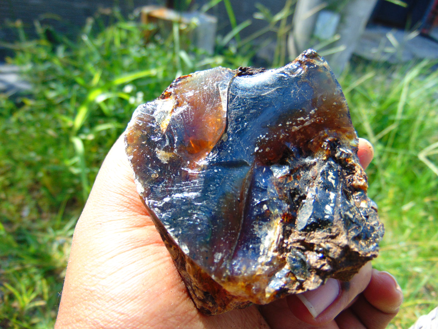 85 gram Rough Raw Indonesian Blue Amber for Healing AGRB107