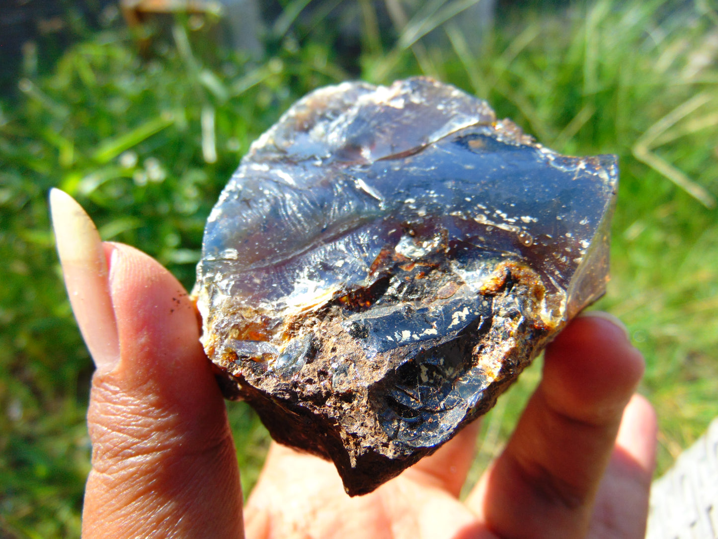 85 gram Rough Raw Indonesian Blue Amber for Healing AGRB107