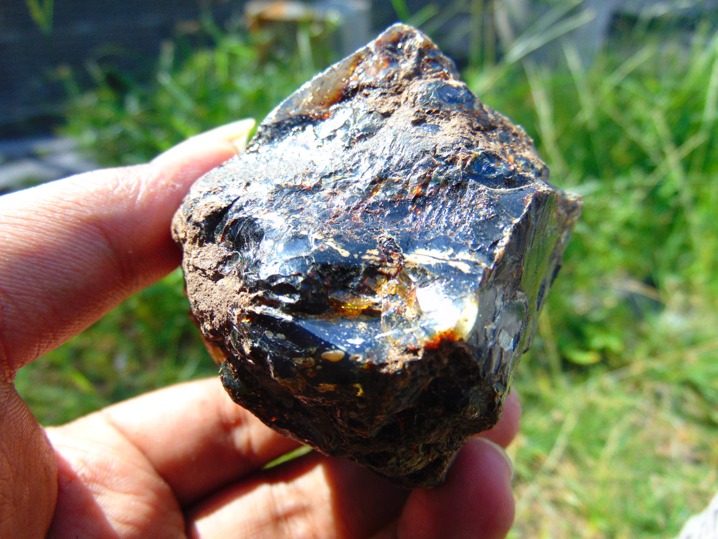 85 gram Rough Raw Indonesian Blue Amber for Healing AGRB107