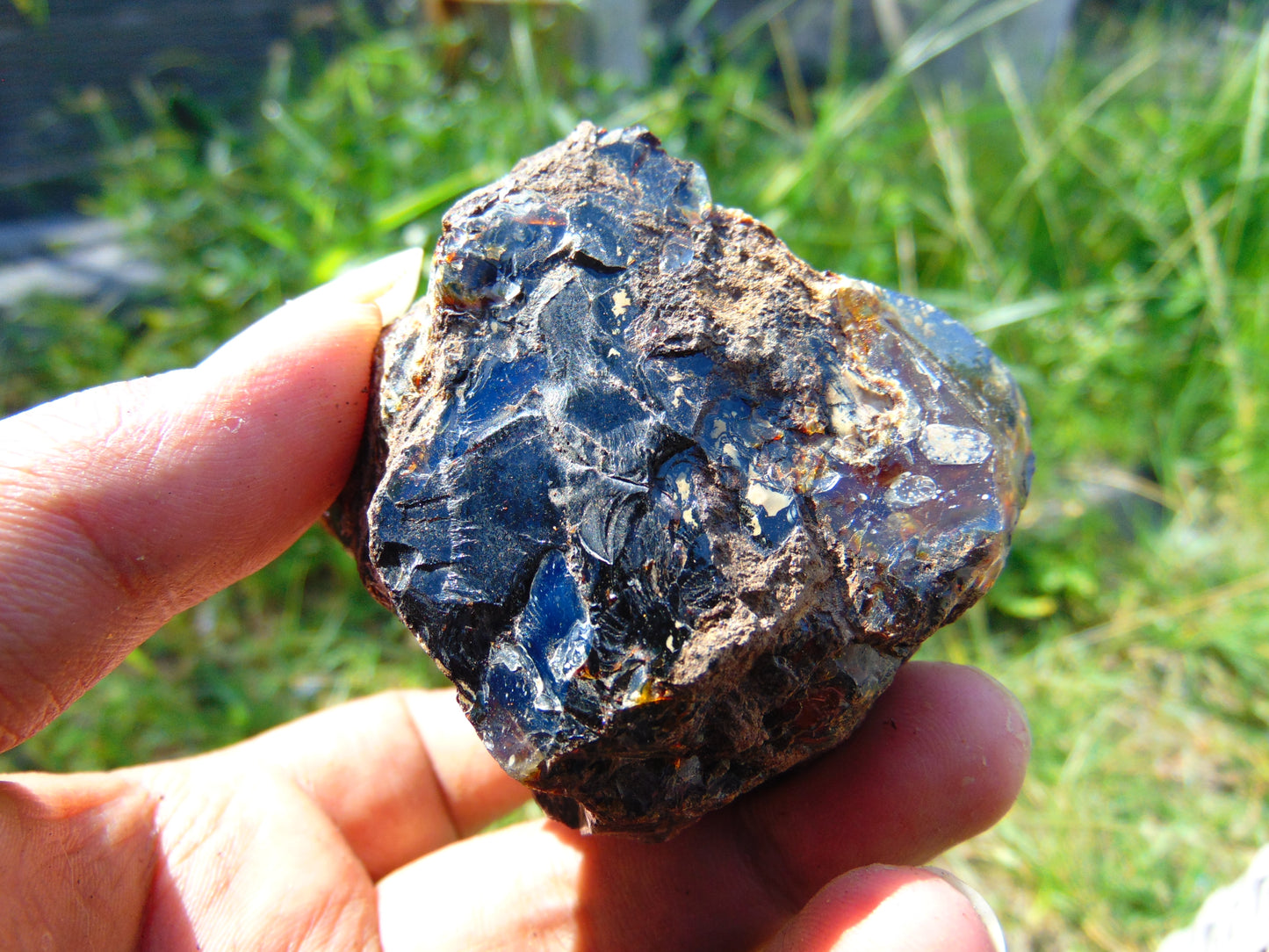 85 gram Rough Raw Indonesian Blue Amber for Healing AGRB107