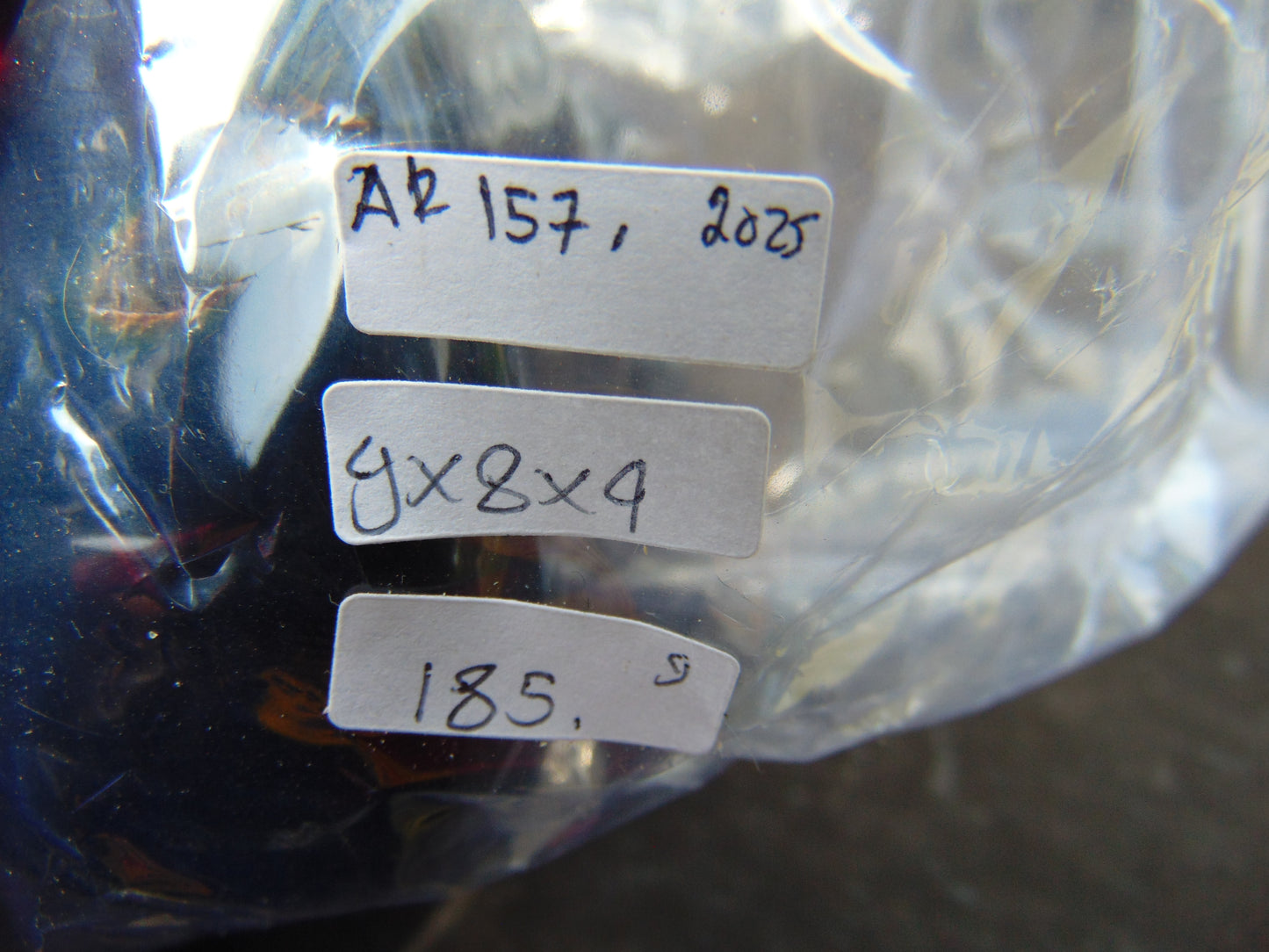 185 gr Blue Polished 9x8x4 cm Indonesia Blue Amber for Healing AR157