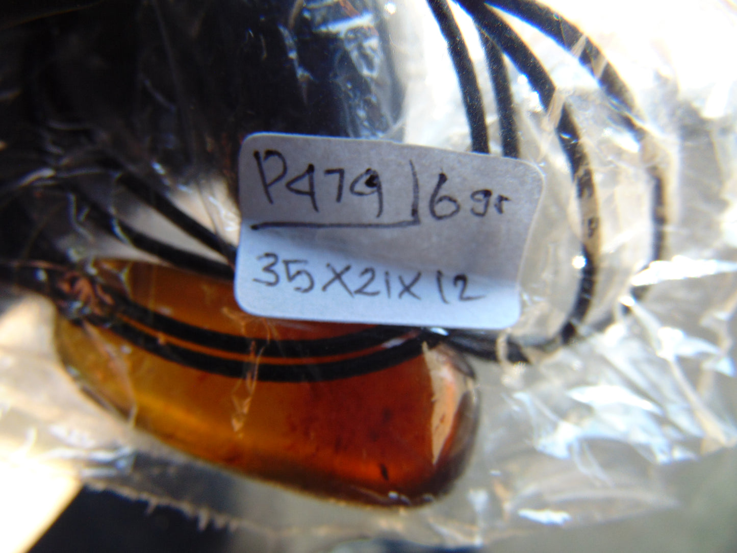 6 gram Pendant Indonesian Blue Amber for Healing P479