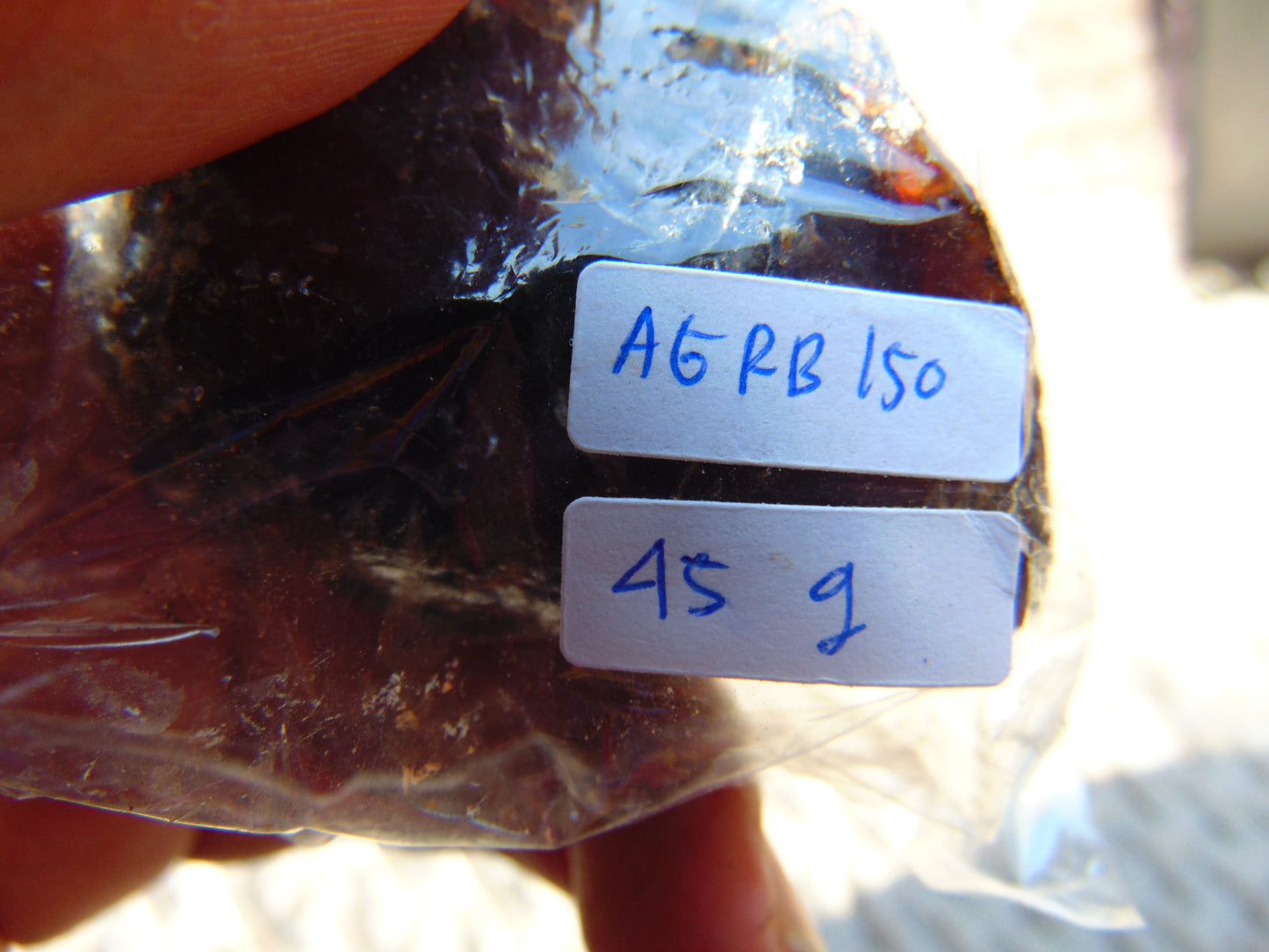 45 gram Rough Raw Indonesian Blue Amber for Healing AGRB150