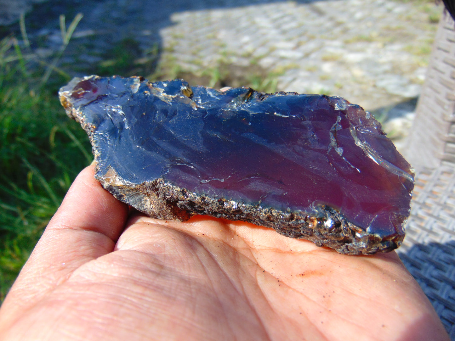 74 gram Rough Raw Indonesian Blue Amber for Healing AGRB146