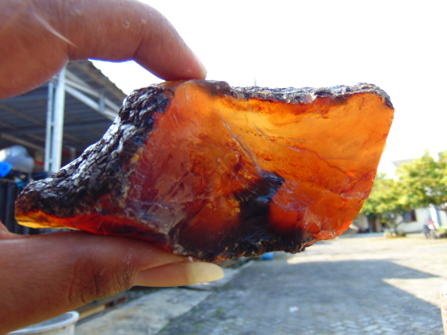 74 gram Rough Raw Indonesian Blue Amber for Healing AGRB146