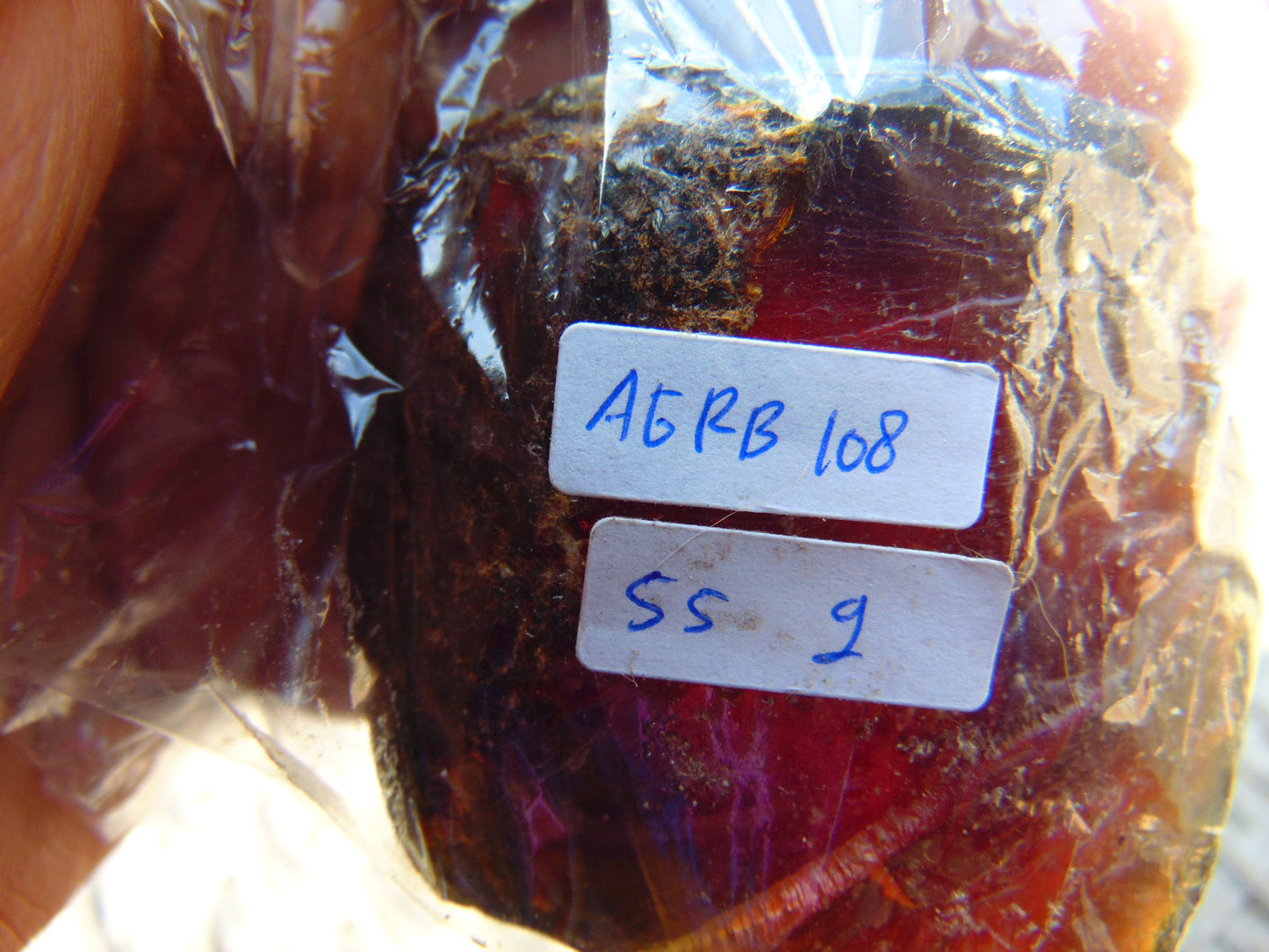 55 gram Rough Raw Indonesian Blue Amber for Healing AGRB108