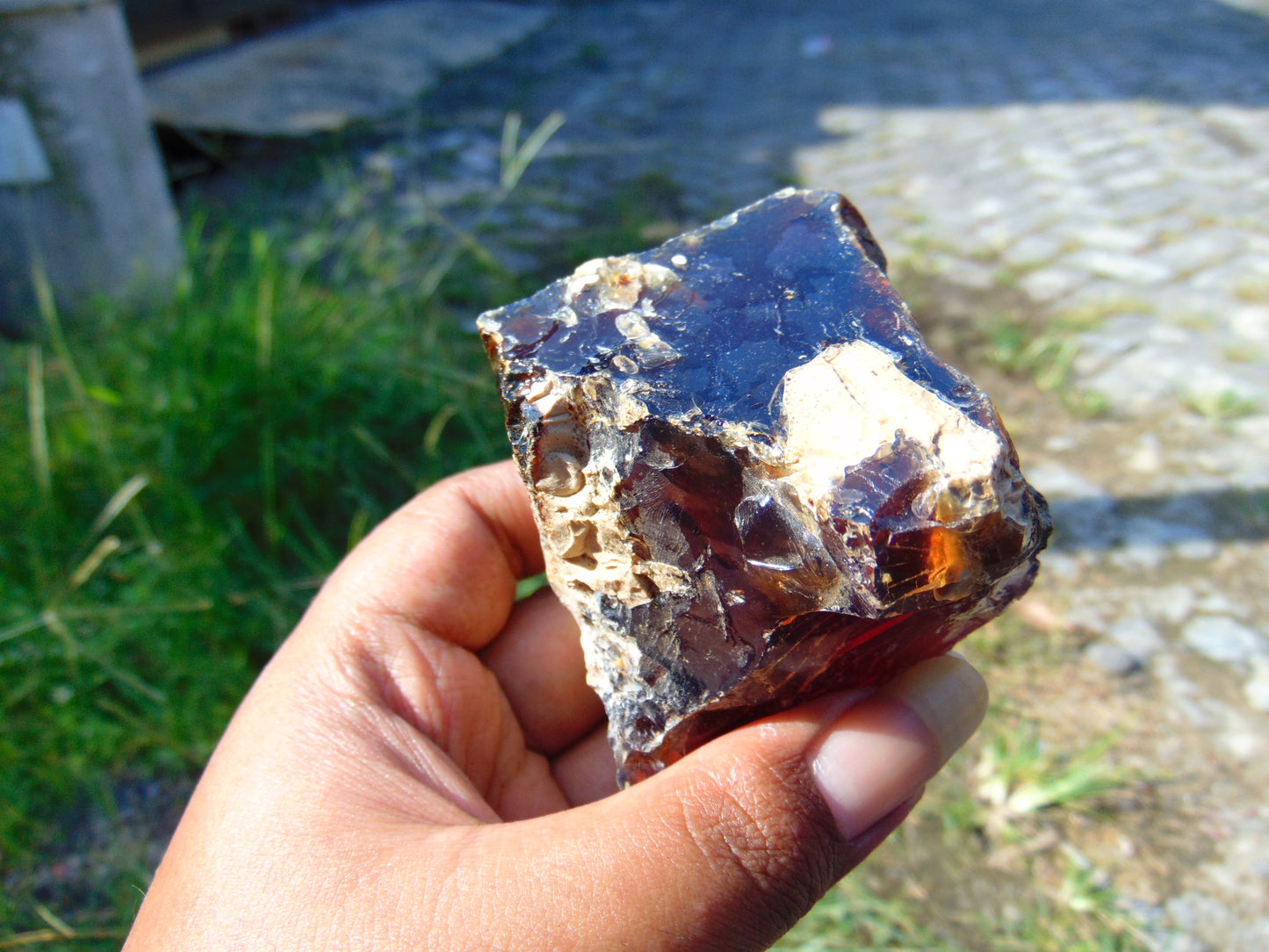 91 gram Rough Raw Indonesian Blue Amber for Healing AGRB114