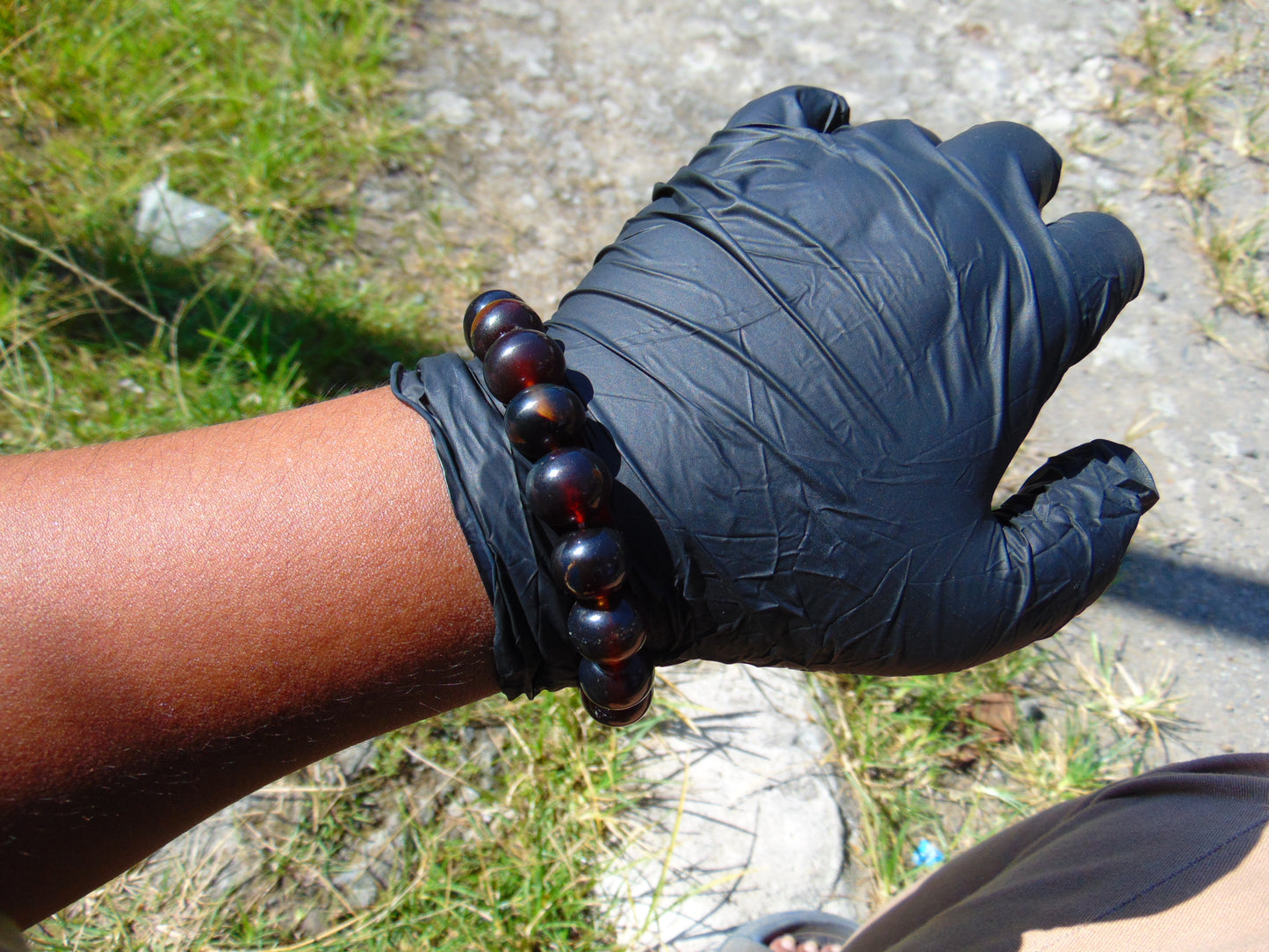19 Gram 18 Small Beads Bracelet Indonesian Red Amber for Healing SB49