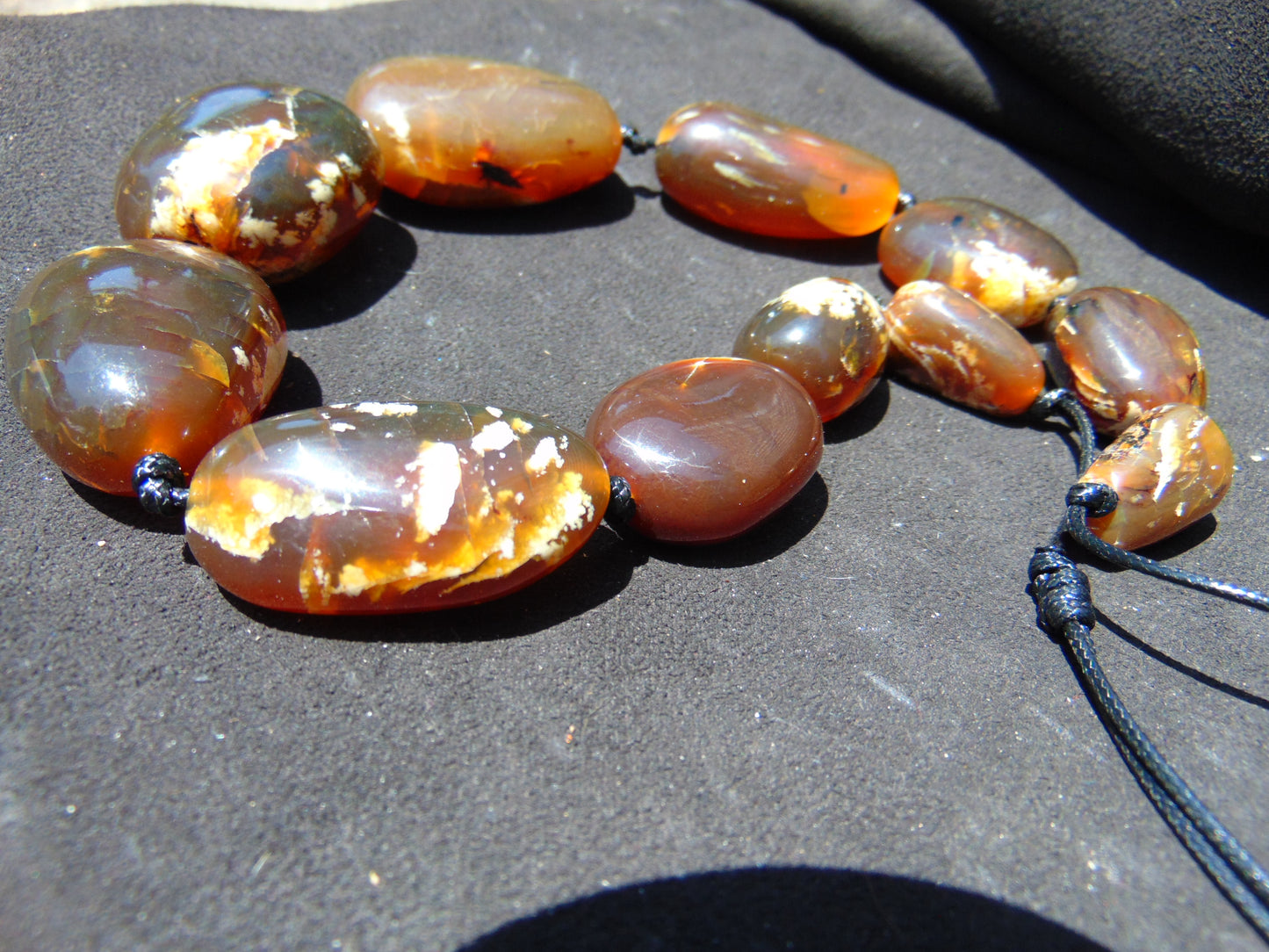 108 gram Small Beads Combination Necklace Indonesian Amber for Healing NE42