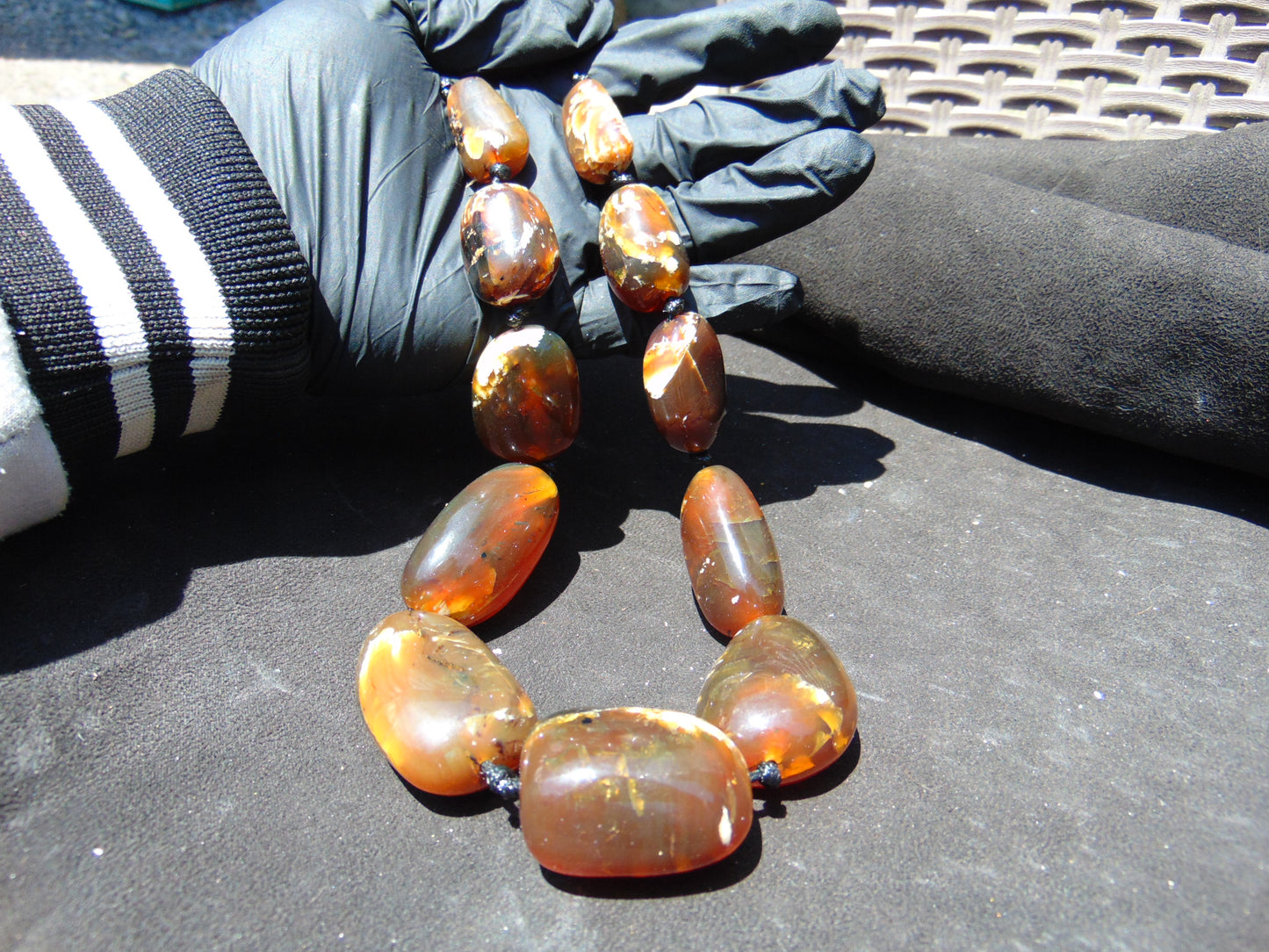 108 gram Small Beads Combination Necklace Indonesian Amber for Healing NE42
