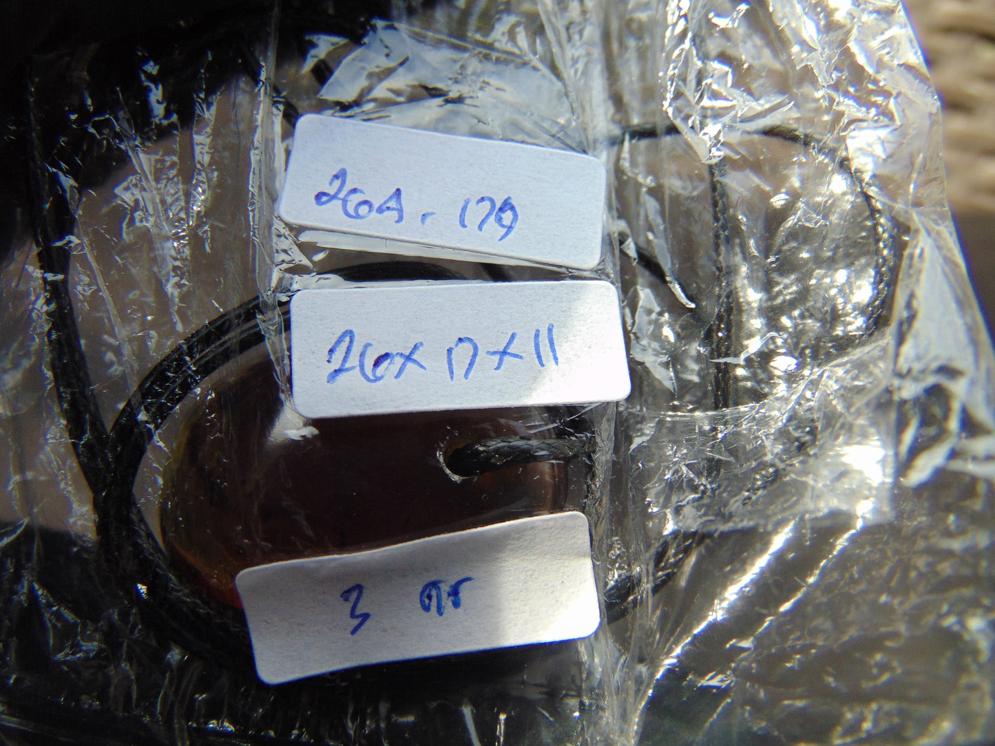 3 gram Pendant Indonesian Blue Amber for Healing 26A179