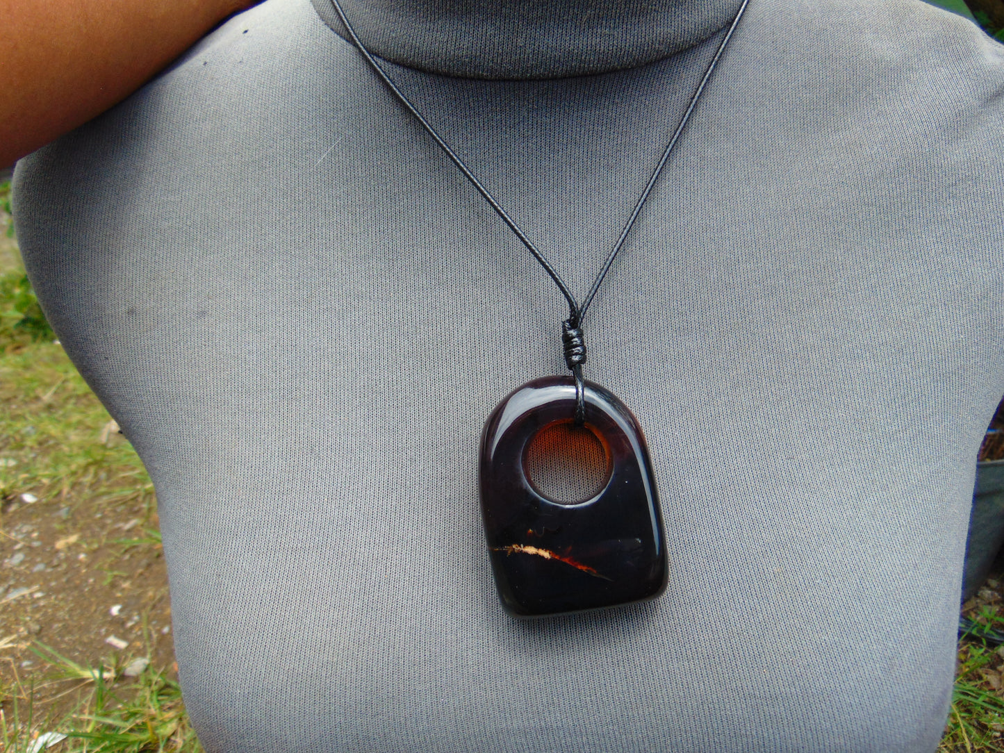 33 gram Ring Pendant Indonesian Blue Amber for Healing 25A214
