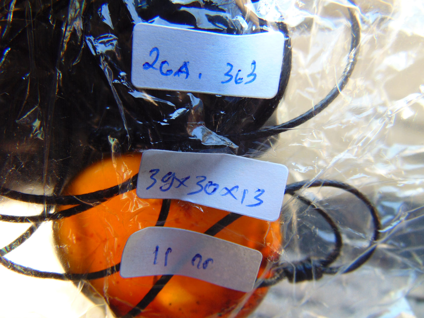 11 gram Pendant Indonesian Blue Amber for Healing 26A363