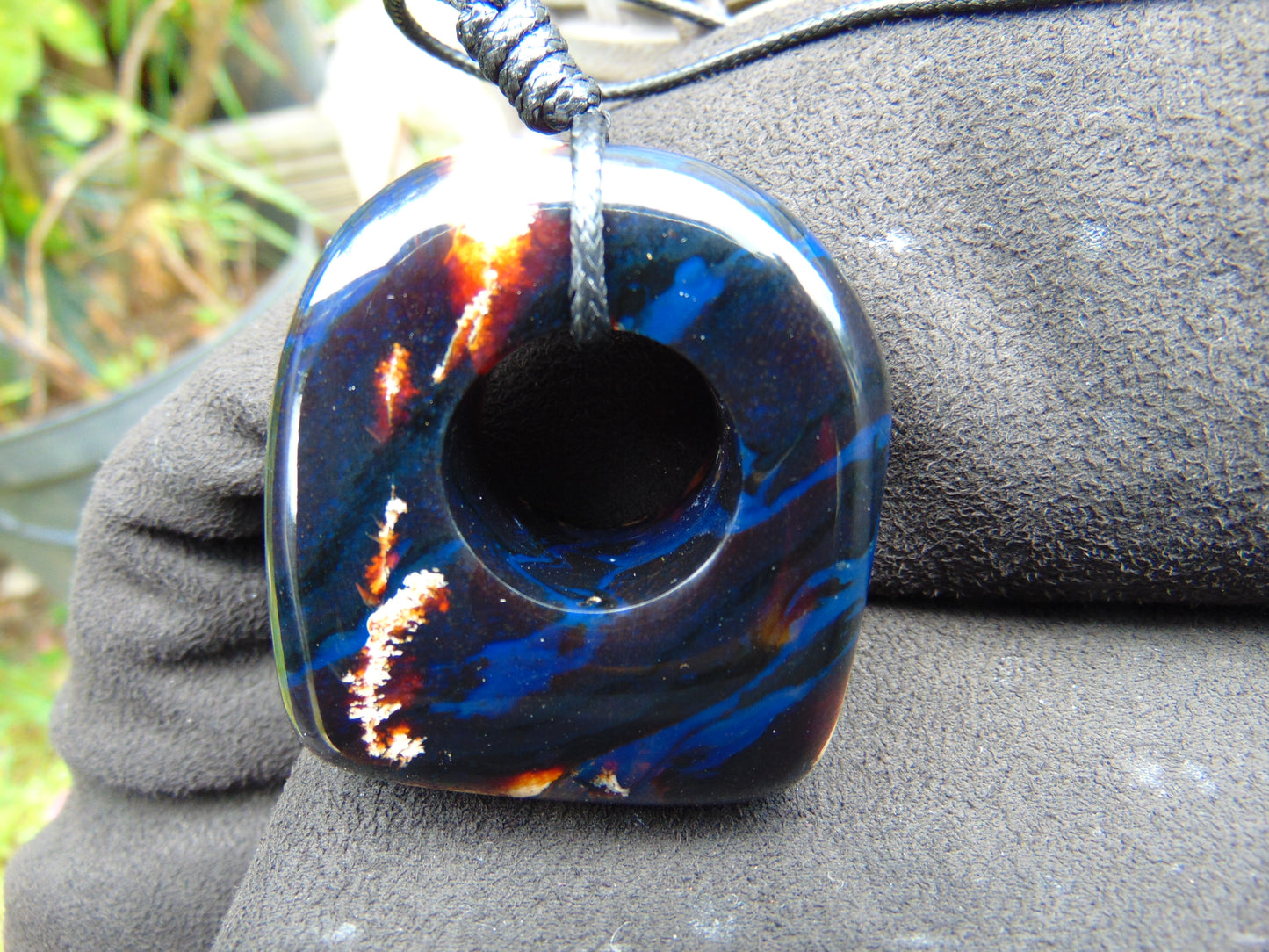 30 gram Ring Pendant Indonesian Blue Amber for Healing 25A218