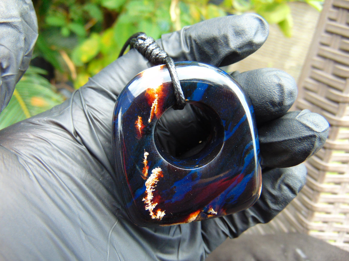 30 gram Ring Pendant Indonesian Blue Amber for Healing 25A218