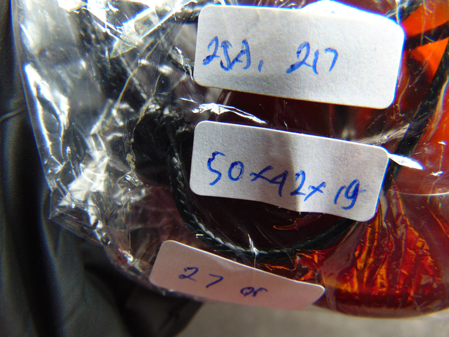 27 gram Ring Pendant Indonesian Red Blue Amber for Healing 25A217