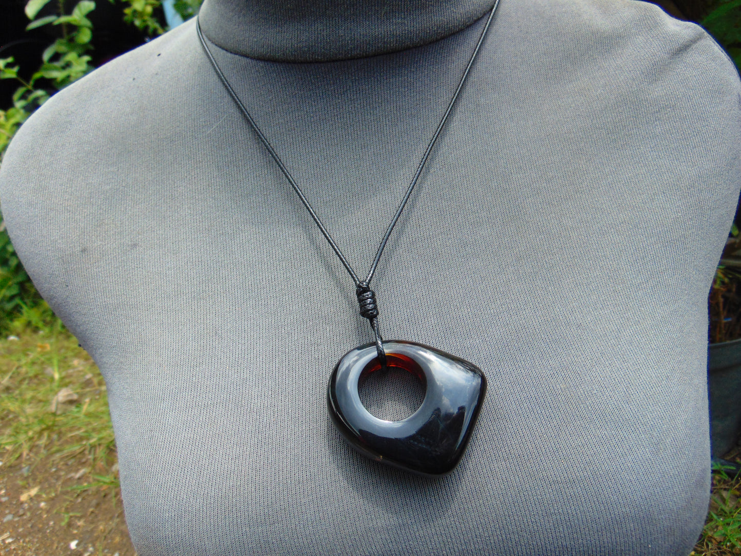 21 gram Ring Pendant Indonesian GREEN RED Amber for Healing 25N178