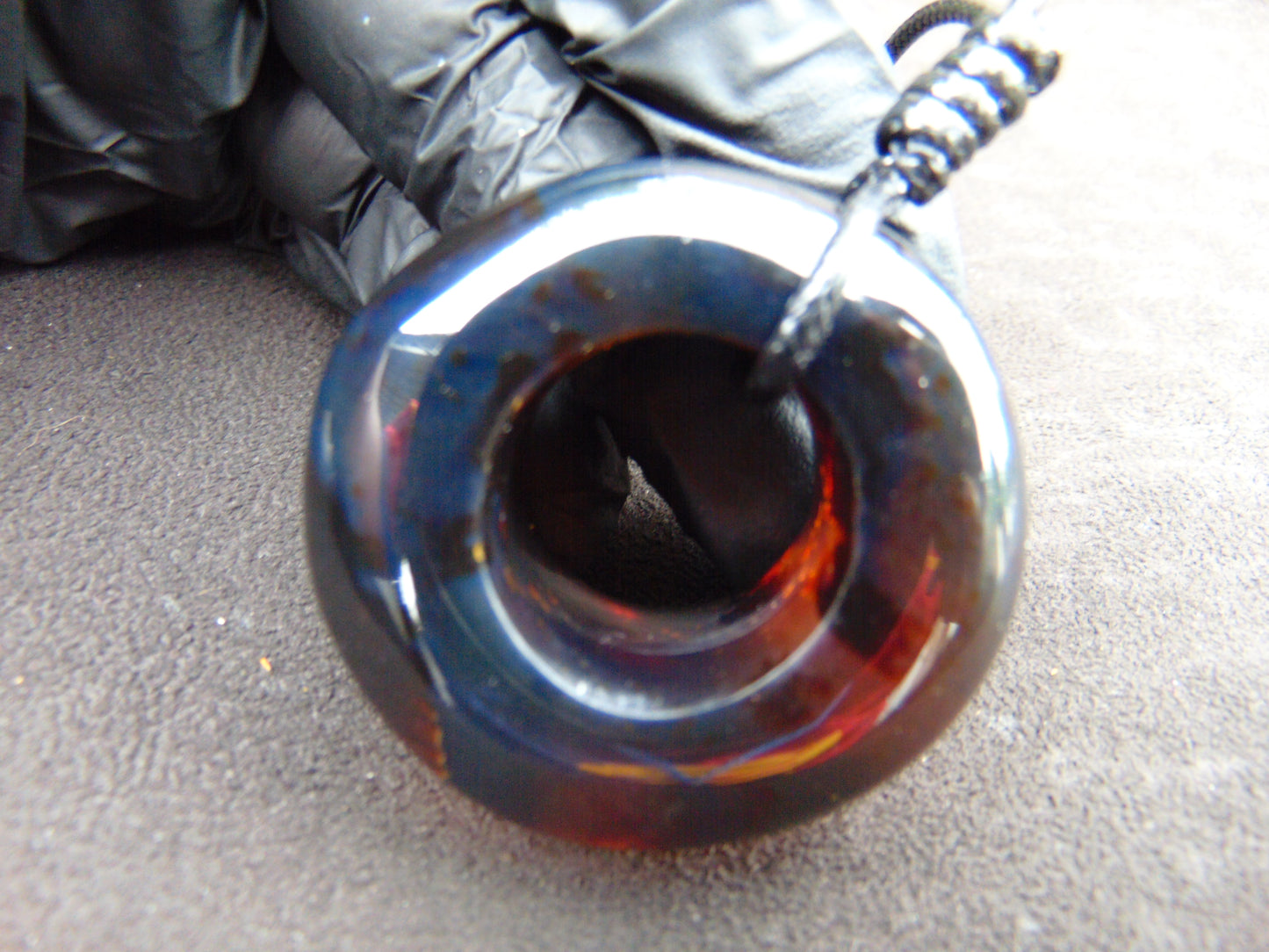 18 gram Ring Pendant Indonesian Blue Amber for Healing 25A219