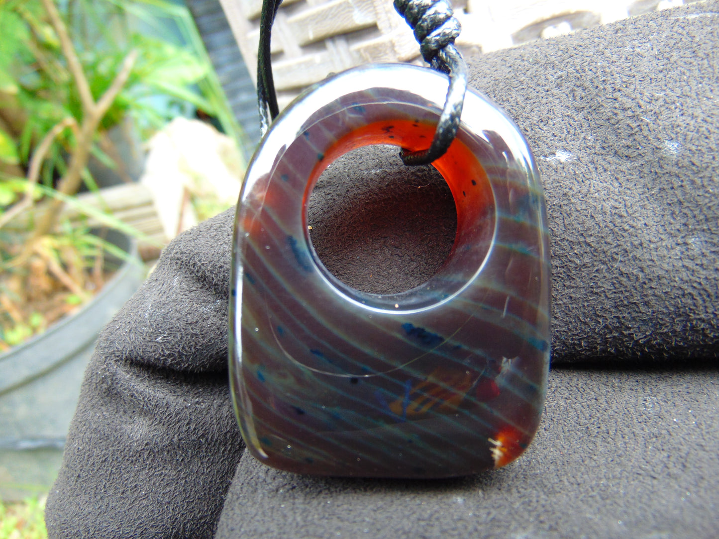 26 gram Ring Pendant Indonesian Blue Amber for Healing 25N174