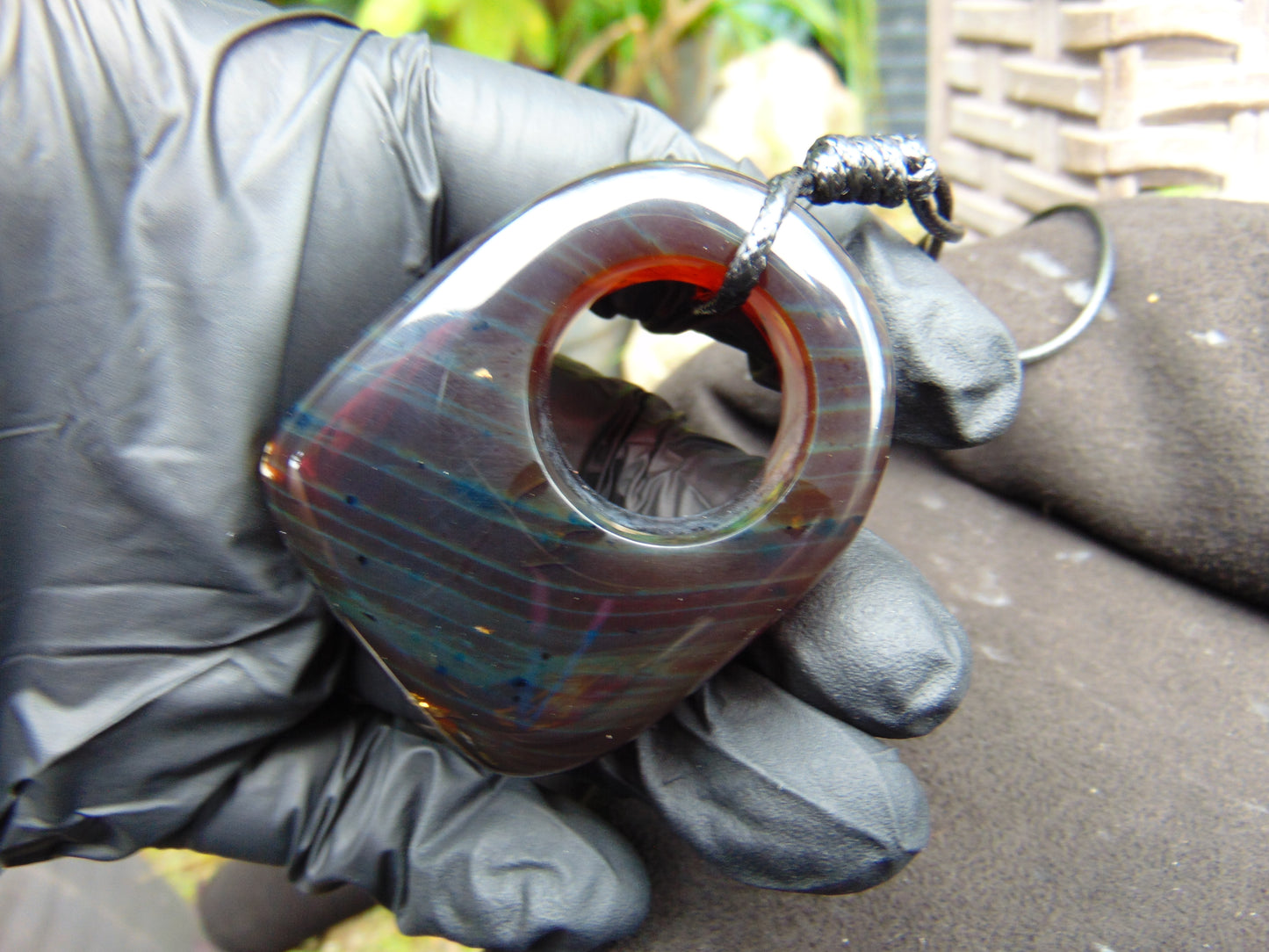 26 gram Ring Pendant Indonesian Blue Amber for Healing 25N174
