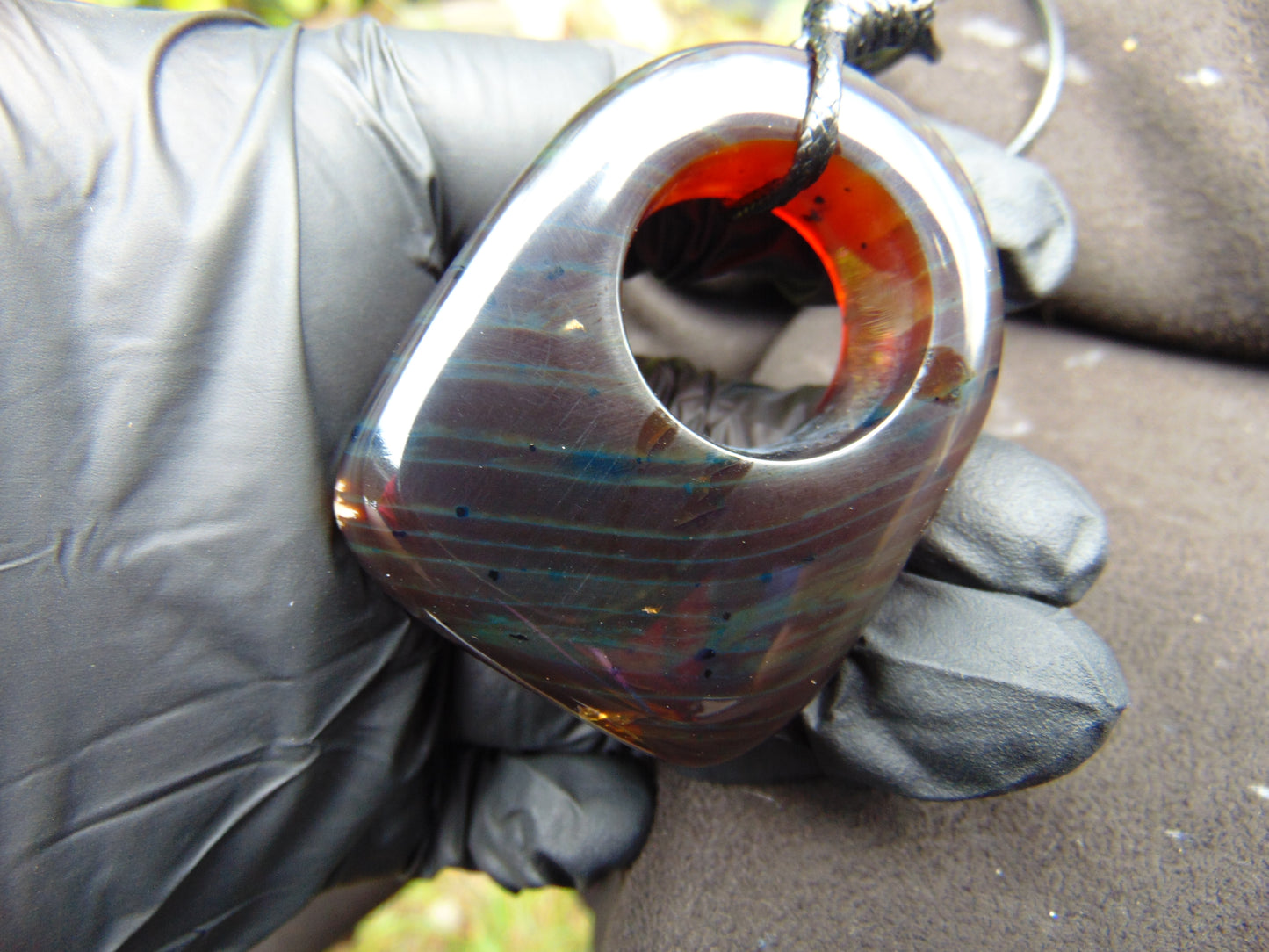 26 gram Ring Pendant Indonesian Blue Amber for Healing 25N174