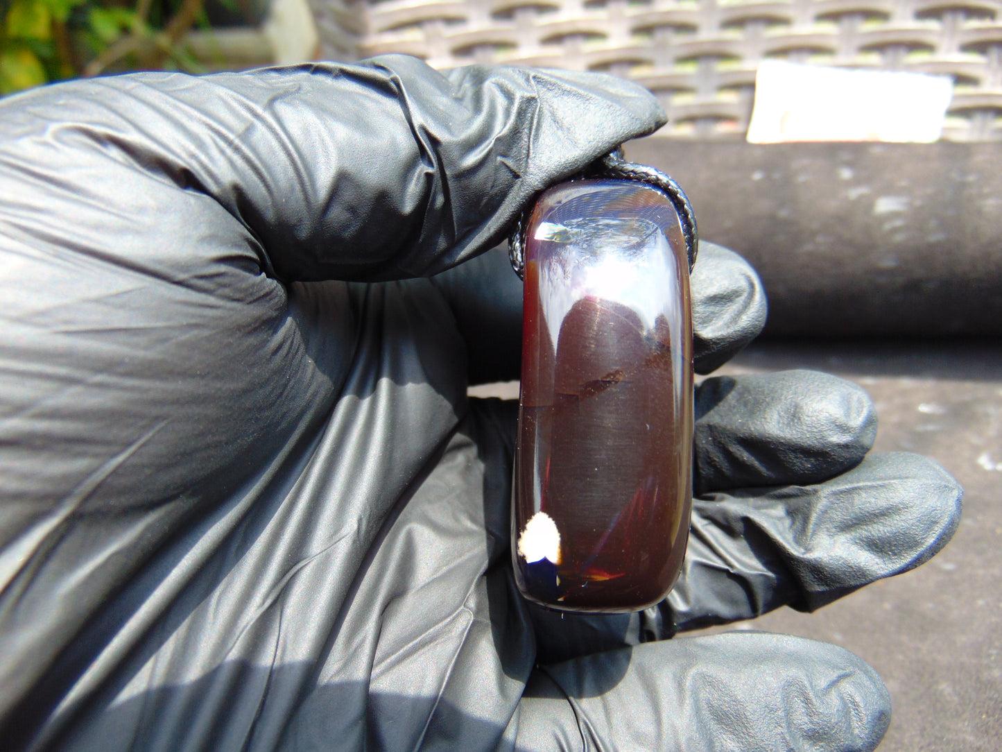 21 gram Ring Pendant Indonesian RED Amber for Healing 25N177