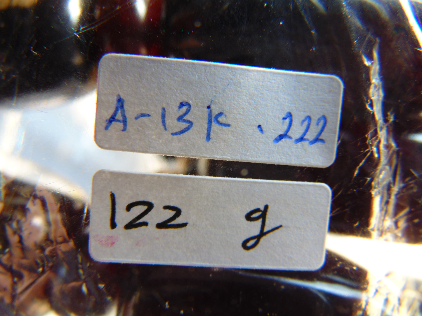 122 gr Small Necklace beads Indonesian Black Blue Amber for Healing A13K222