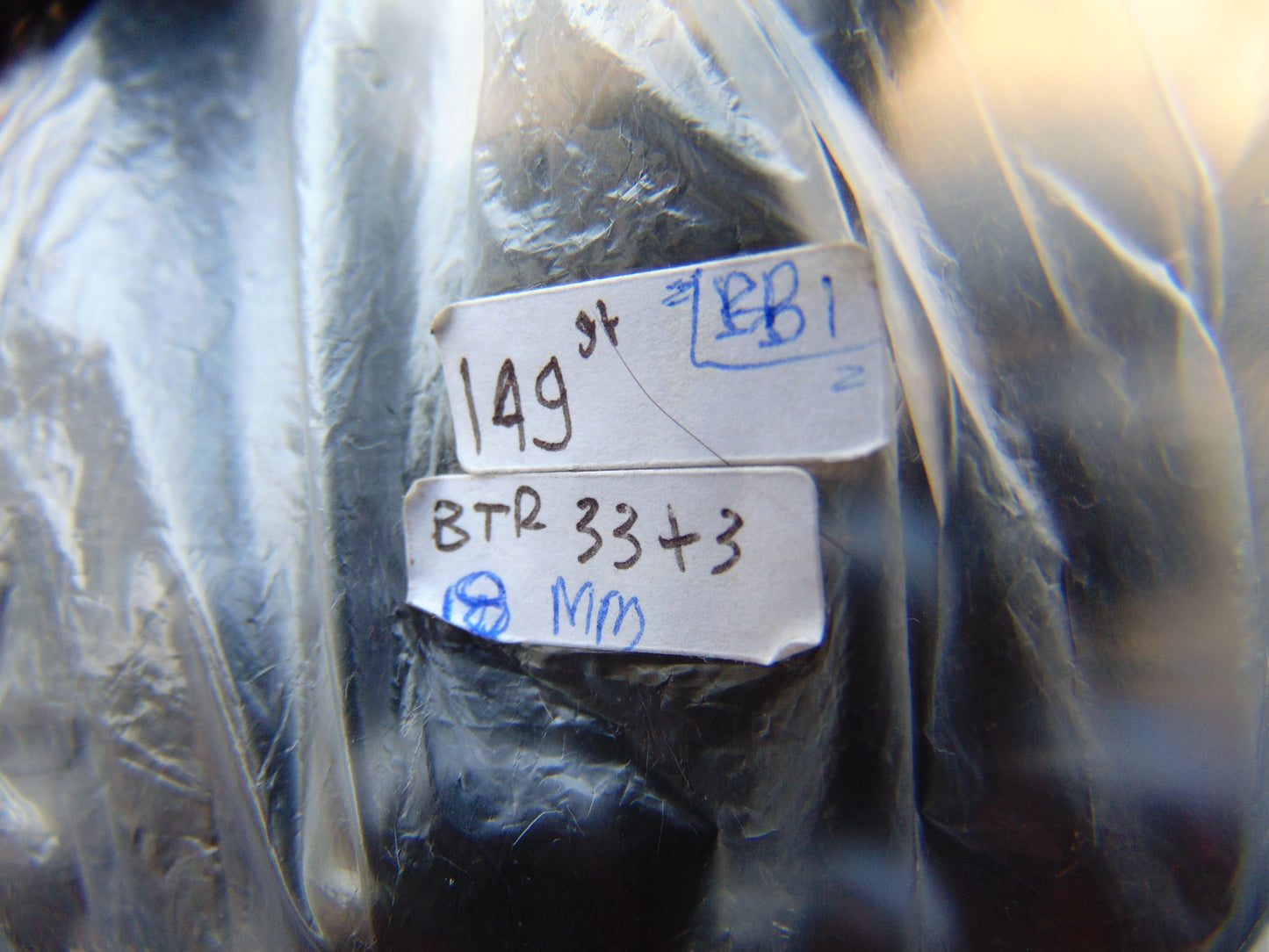 149 gr Tasbih Mesbah Rosary 33+3 Beads 19 mm Indonesian Black Amber for Healing BB1A