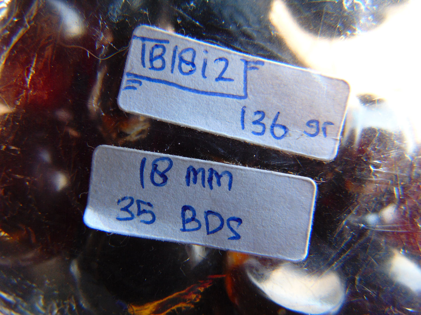 136 gr Tasbih Mesbah Rosary 35 Beads 18 mm Indonesian Black Amber for Healing TB18i2